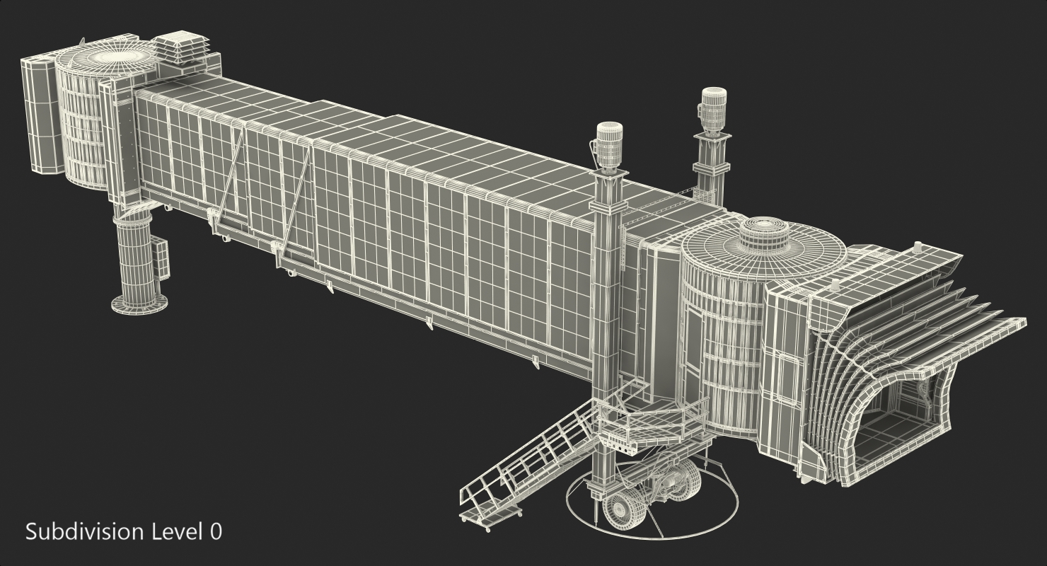 3D model Airport Passenger Boarding Jetway Bridge