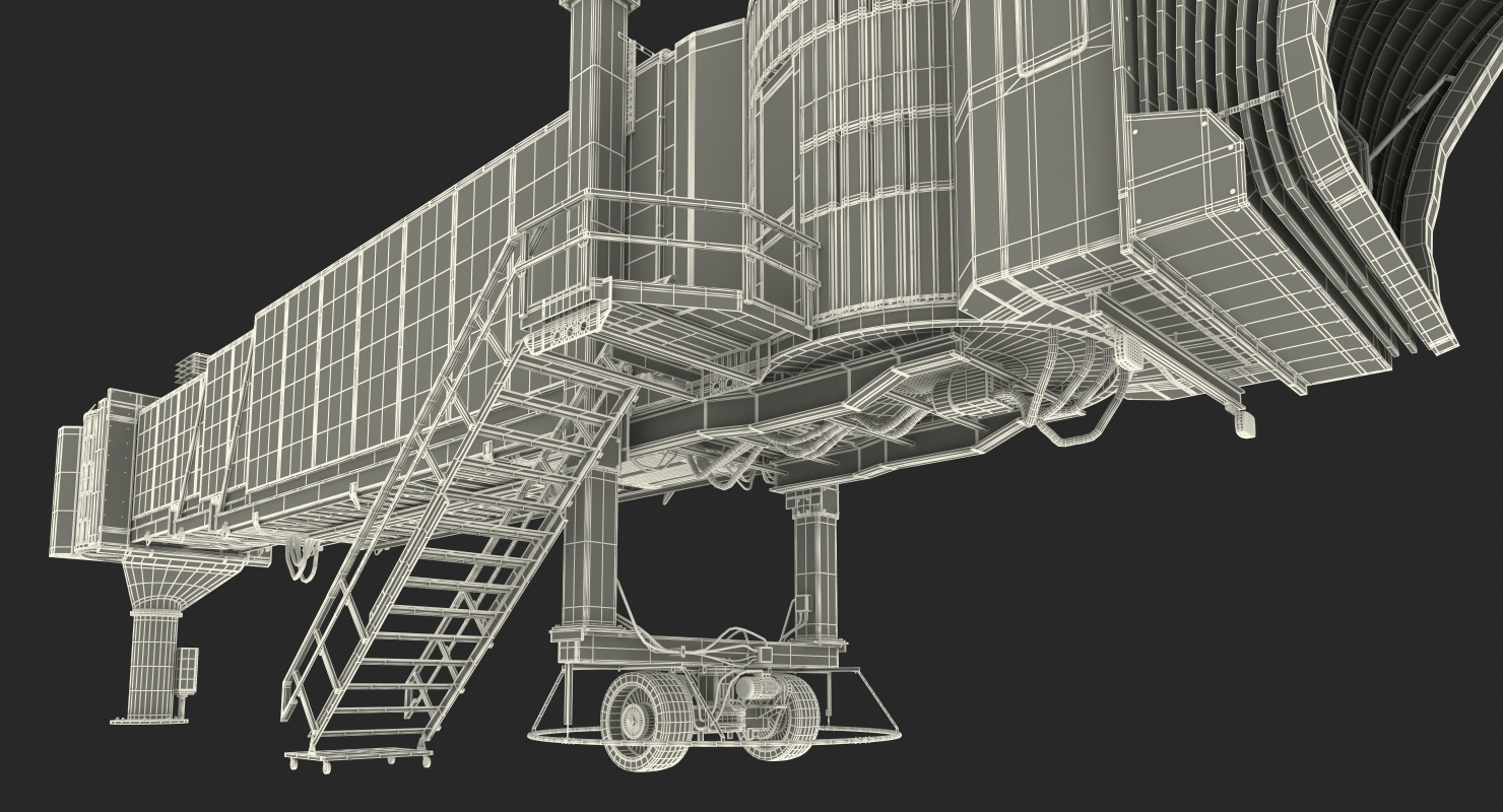 3D model Airport Passenger Boarding Jetway Bridge