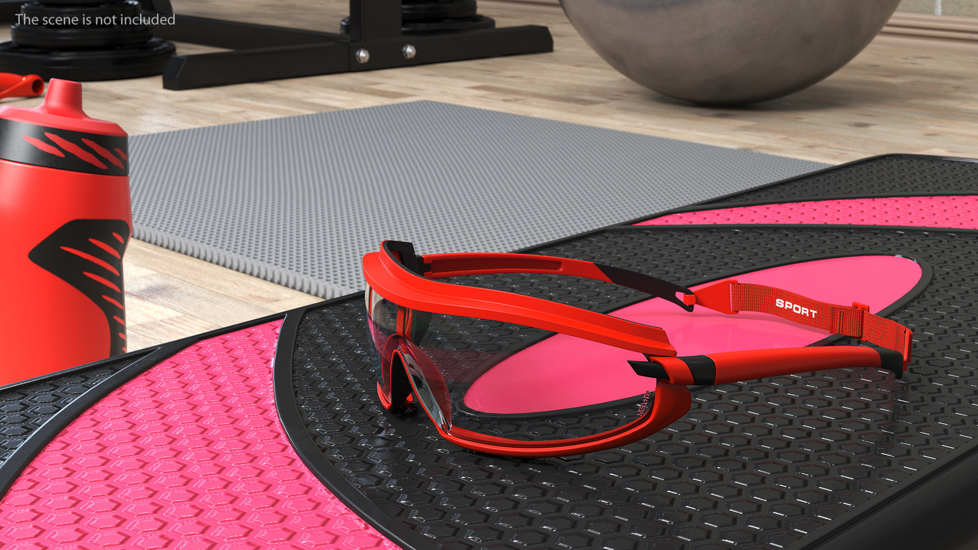 3D Safety Shield Lens Sports Goggles model
