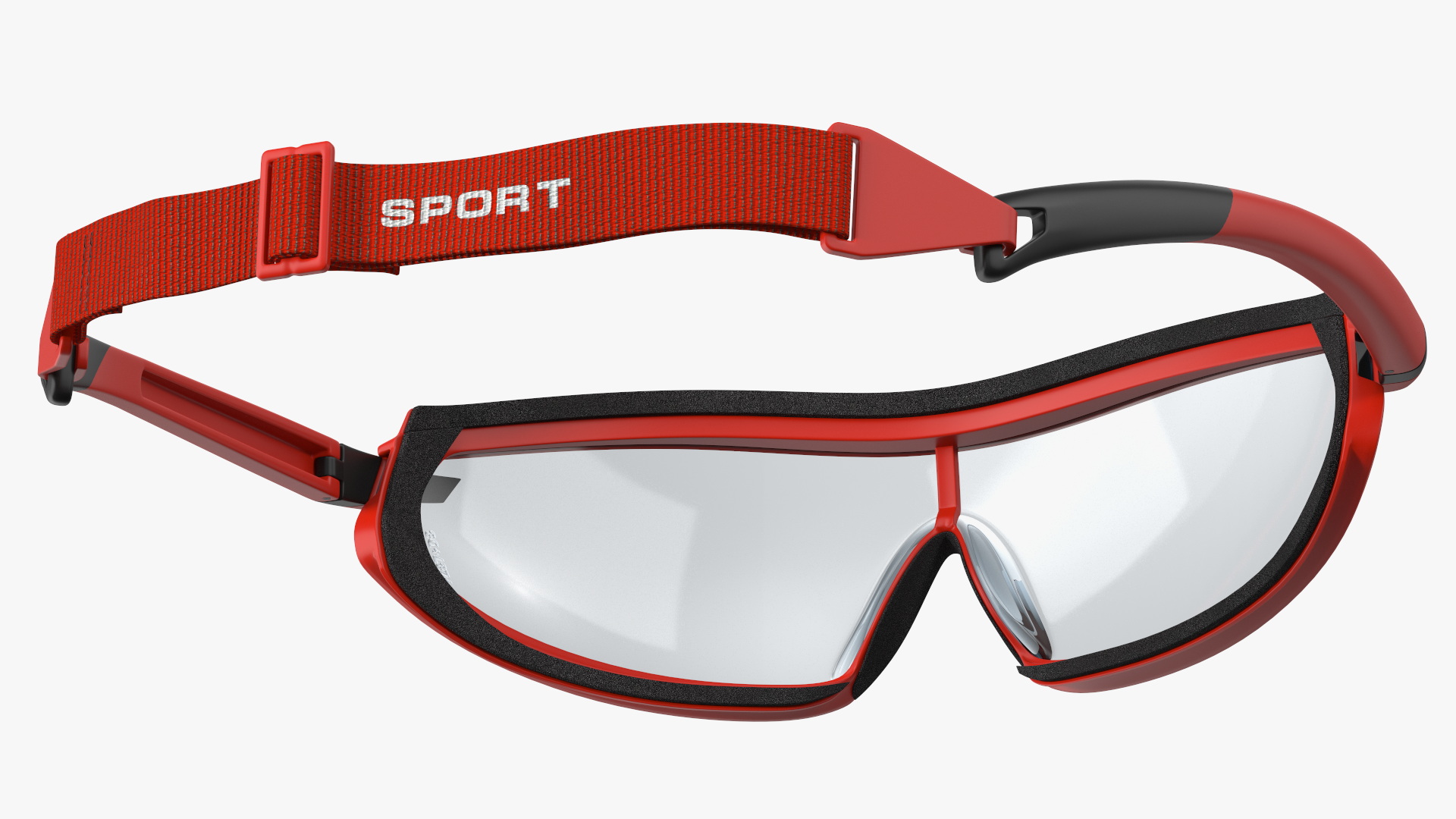 3D Safety Shield Lens Sports Goggles model
