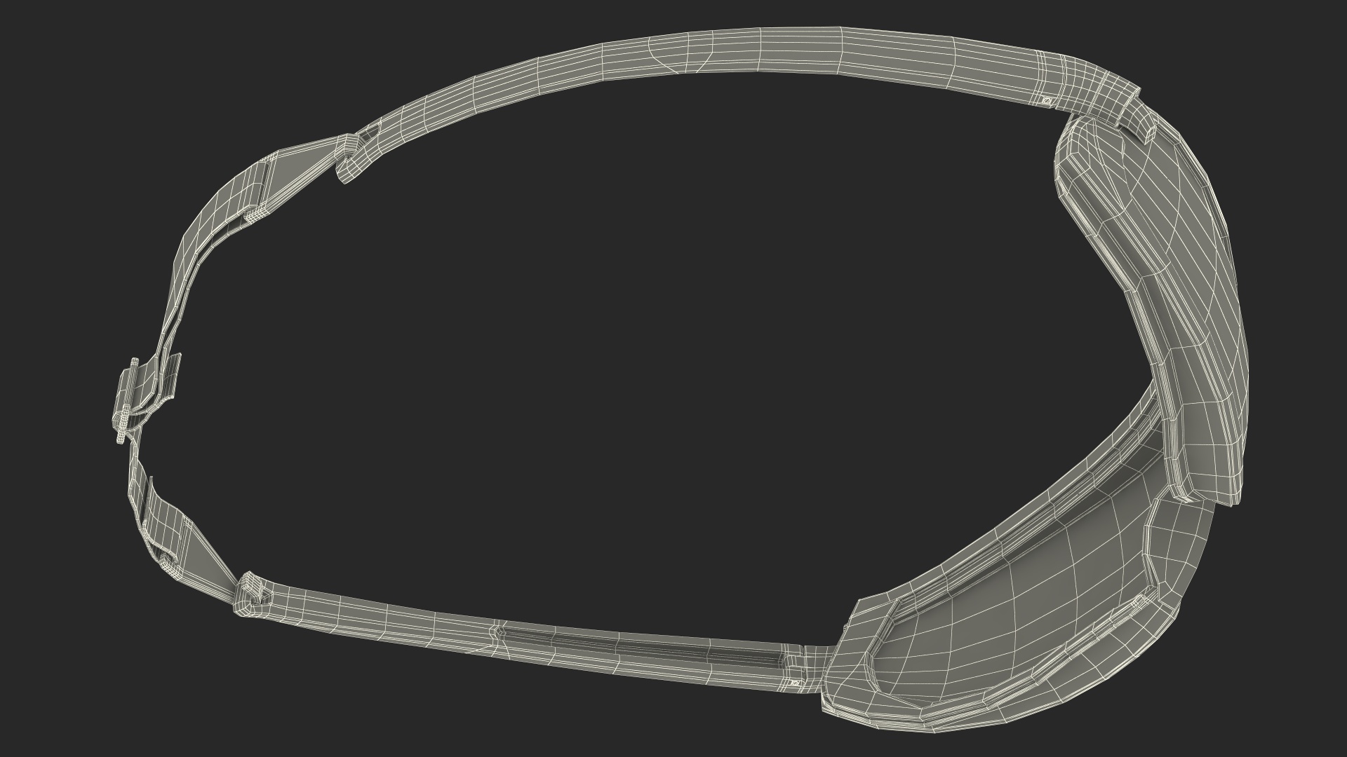 3D Safety Shield Lens Sports Goggles model