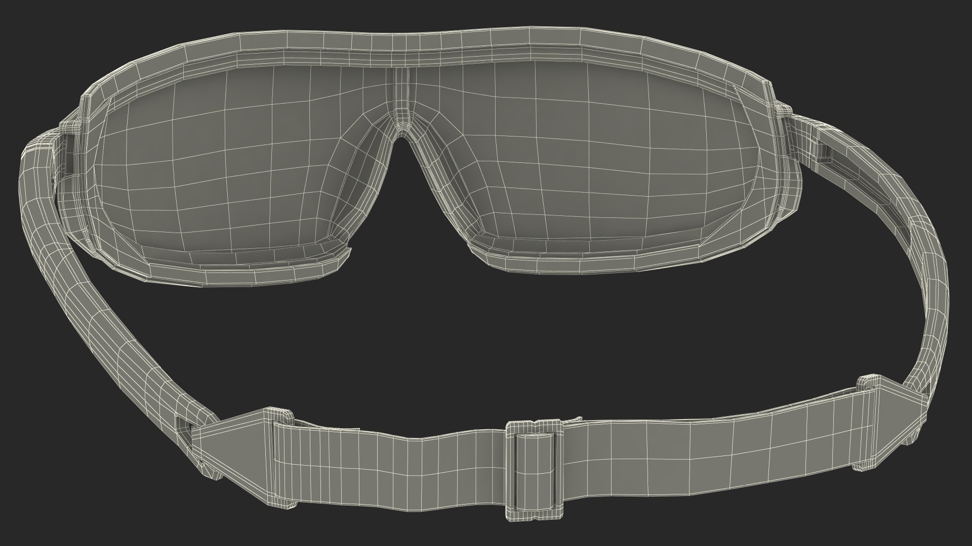 3D Safety Shield Lens Sports Goggles model