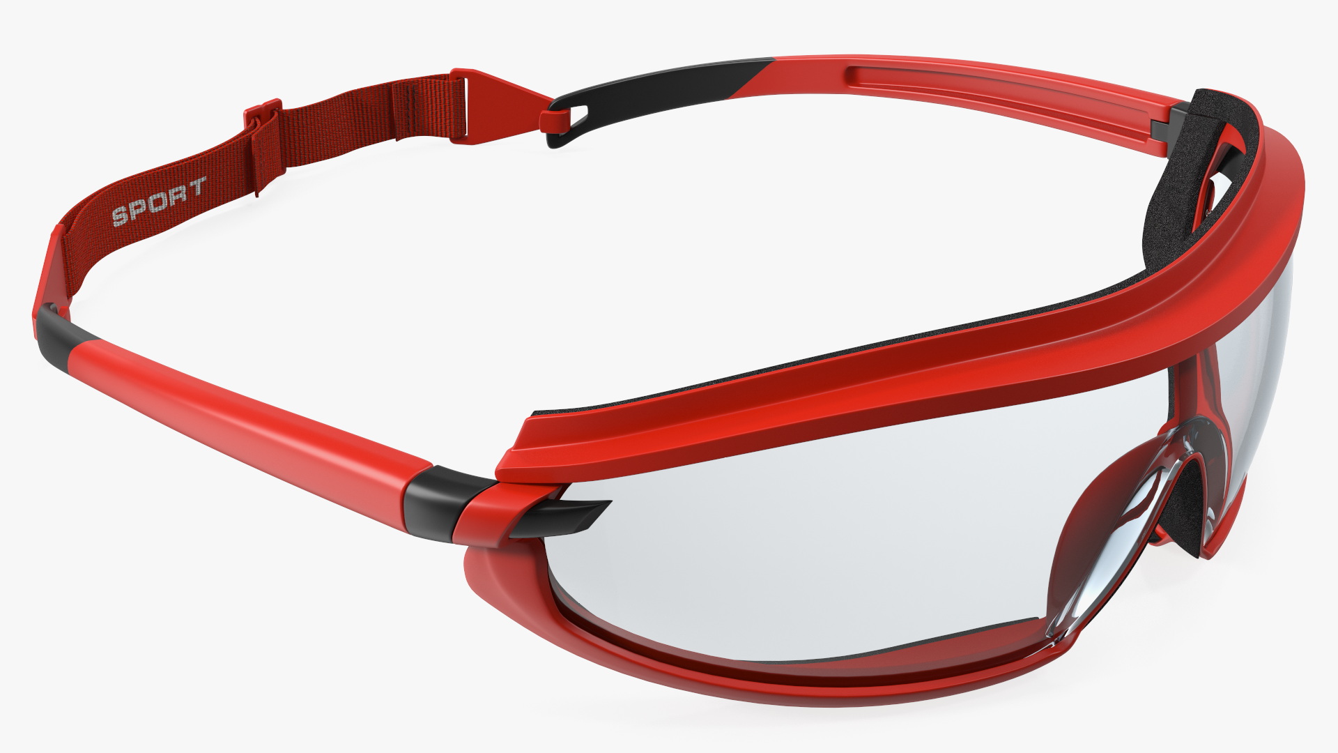 3D Safety Shield Lens Sports Goggles model