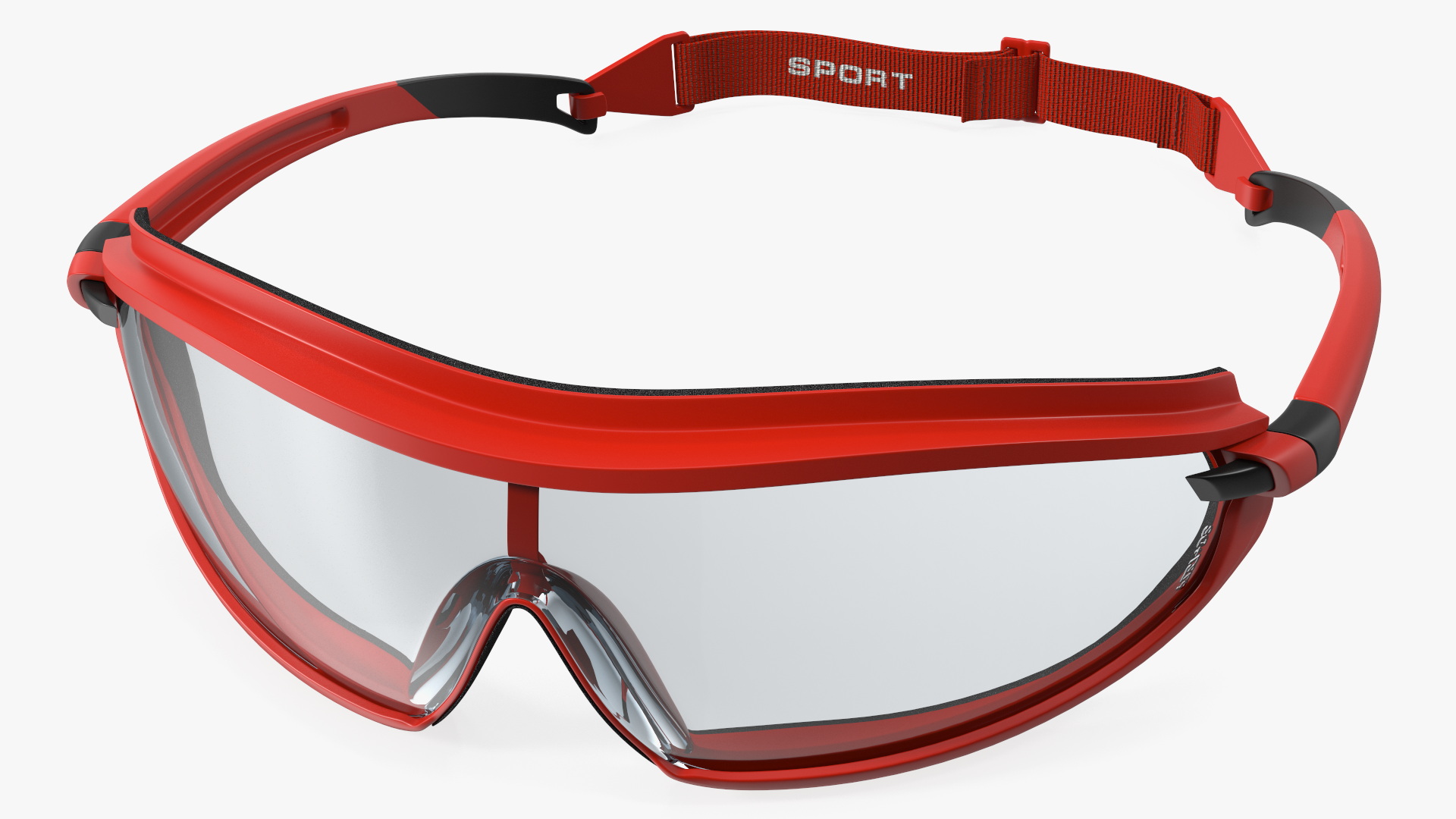 3D Safety Shield Lens Sports Goggles model