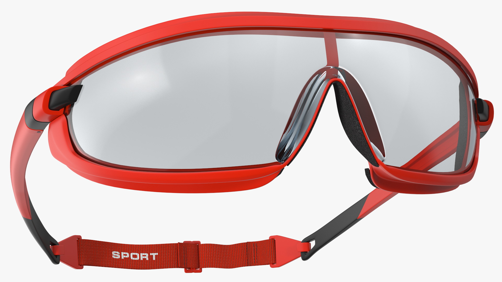 3D Safety Shield Lens Sports Goggles model