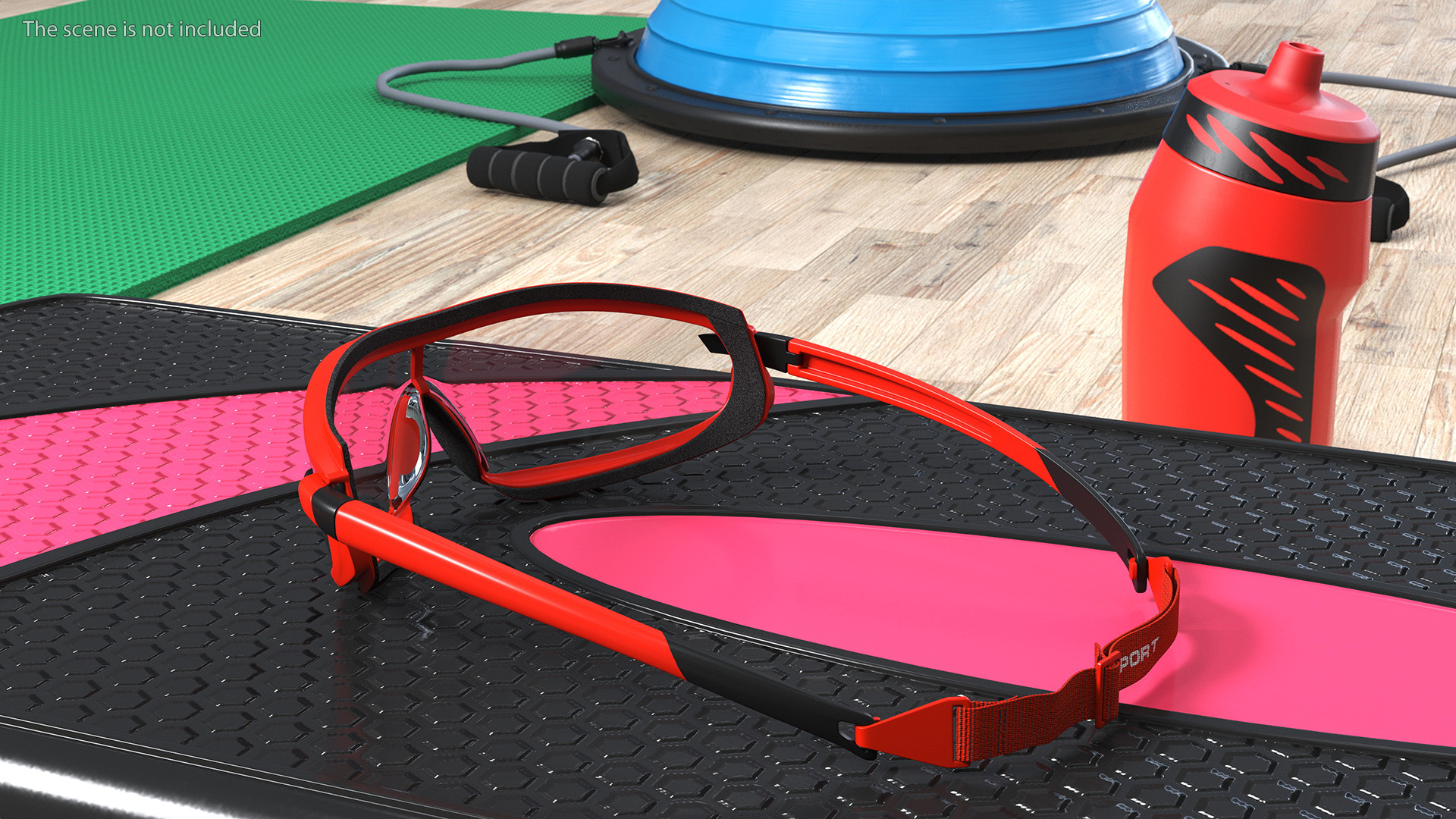 3D Safety Shield Lens Sports Goggles model