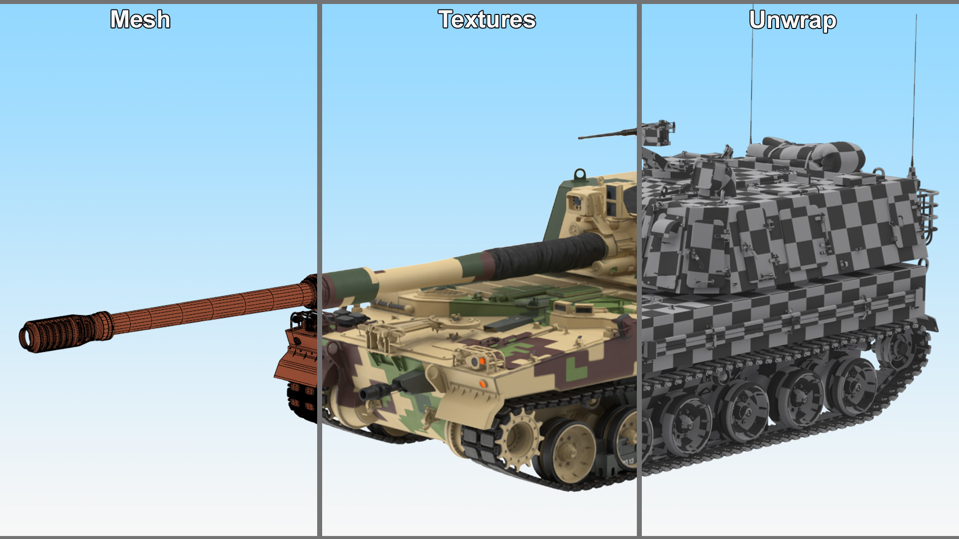 3D Self Propelled Howitzer K9 Thunder Rigged