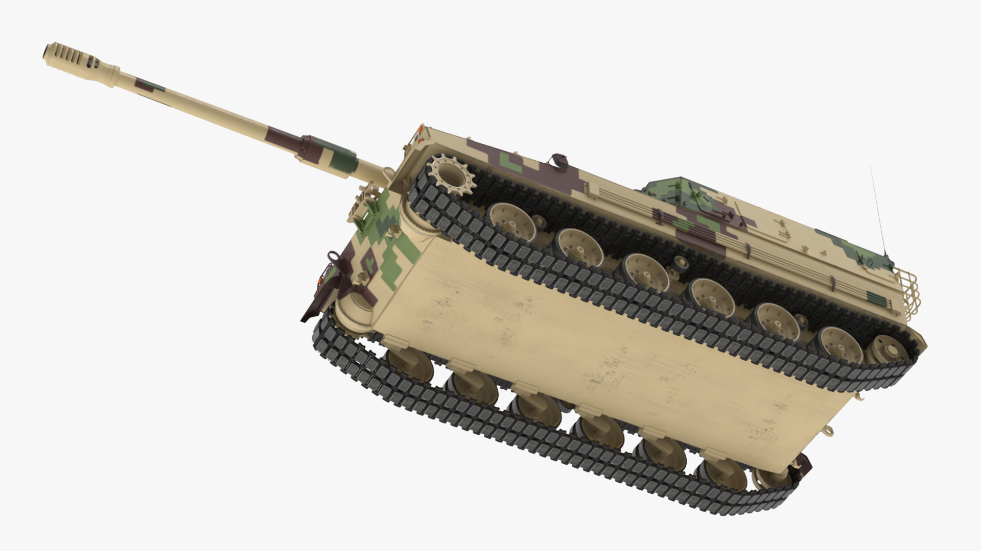 3D Self Propelled Howitzer K9 Thunder Rigged