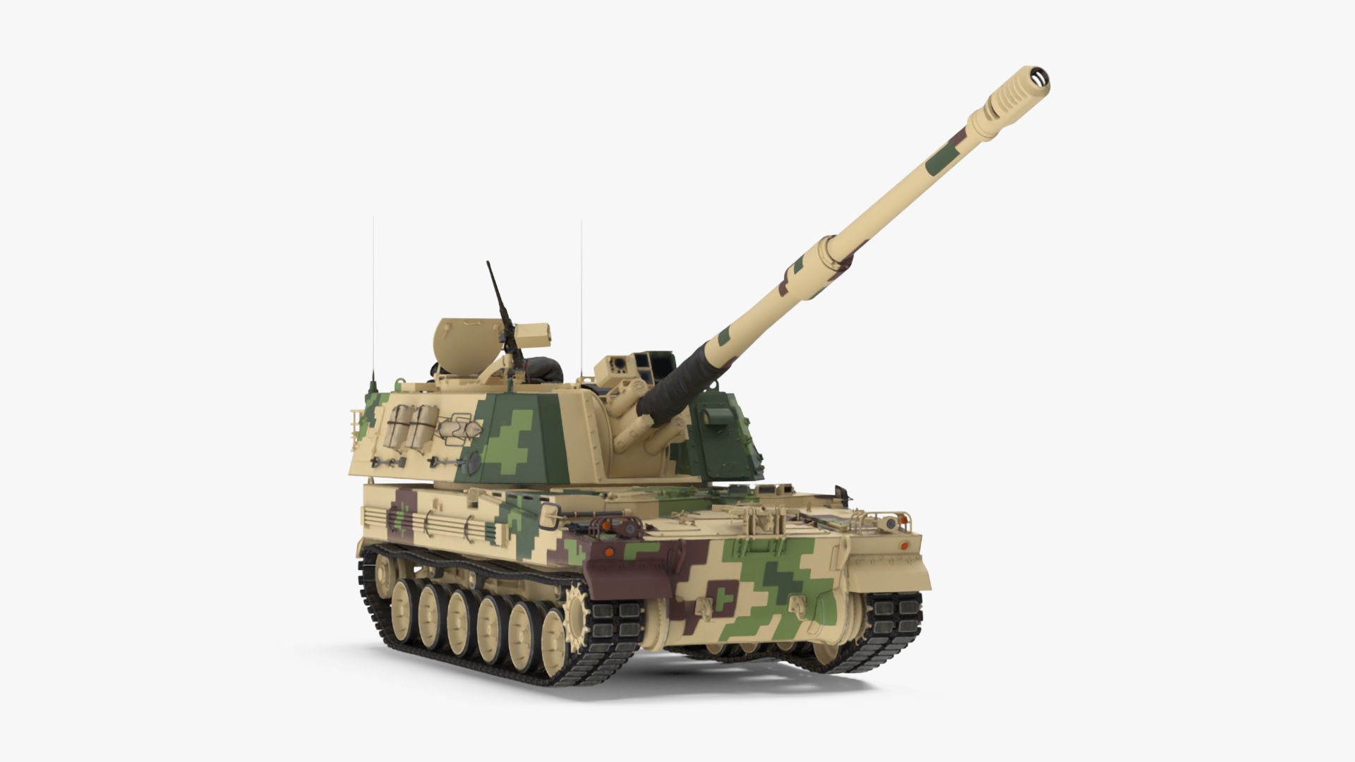 3D Self Propelled Howitzer K9 Thunder Rigged