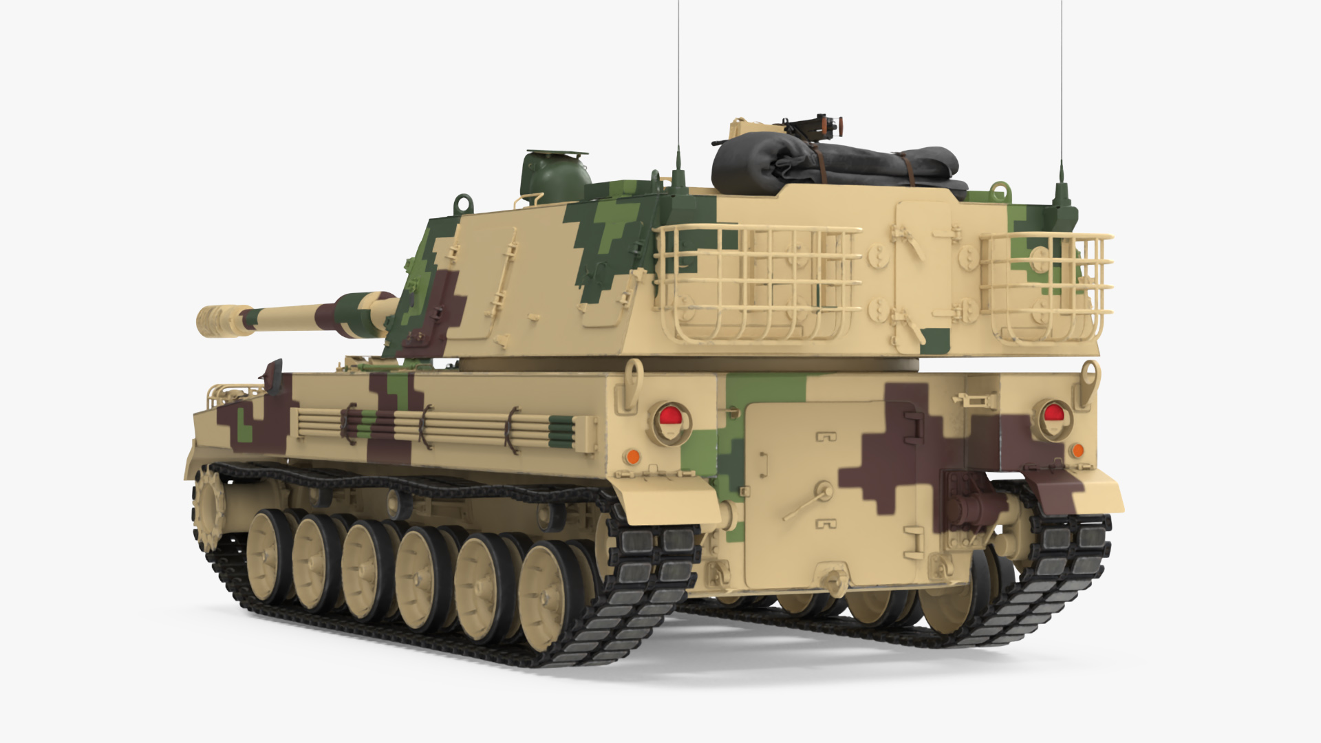 3D Self Propelled Howitzer K9 Thunder Rigged