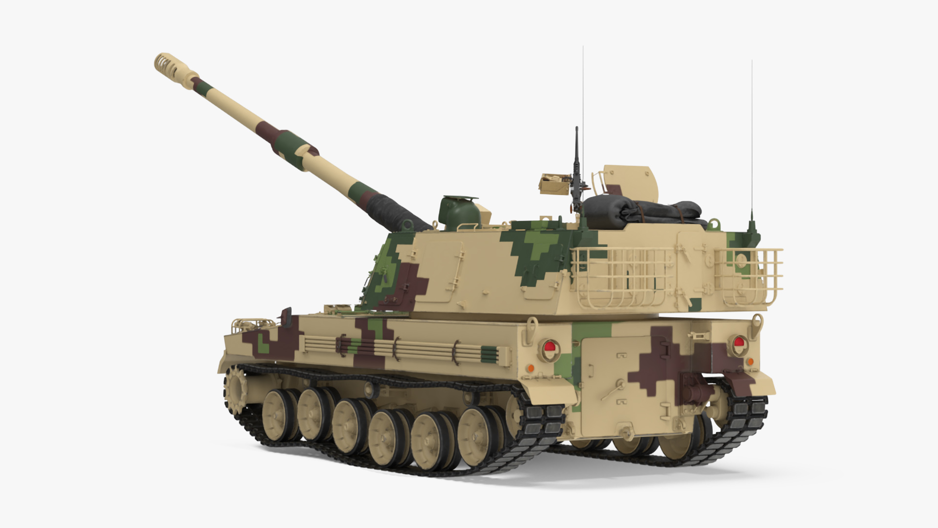 3D Self Propelled Howitzer K9 Thunder Rigged