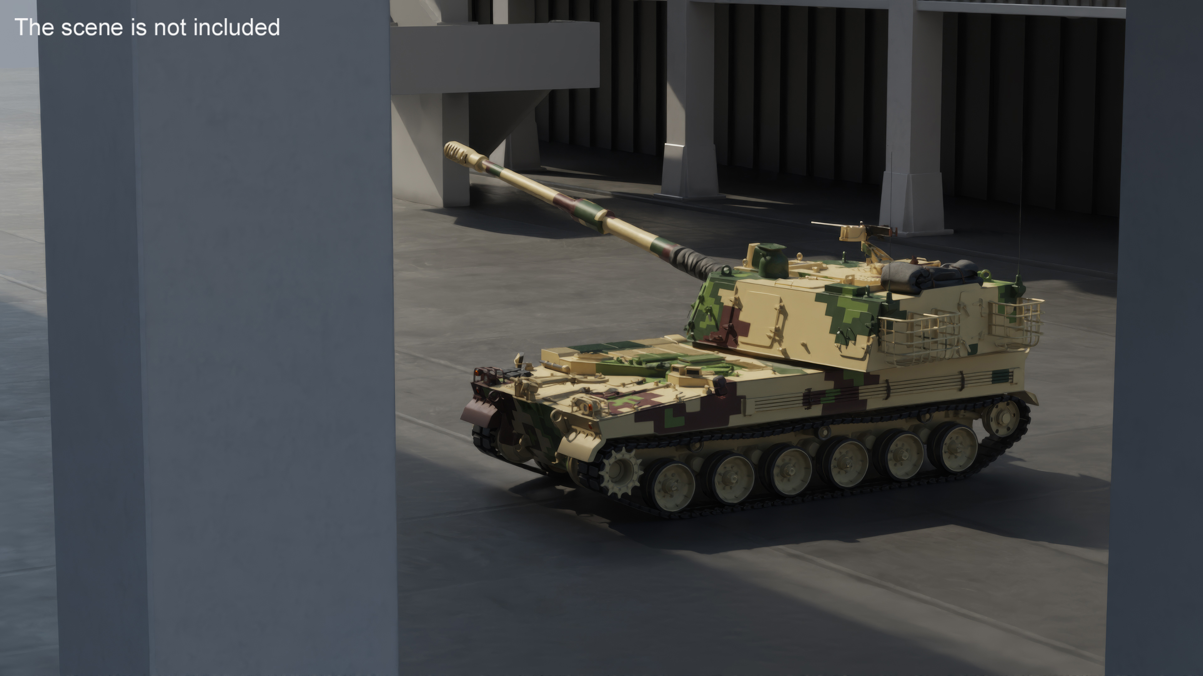 3D Self Propelled Howitzer K9 Thunder Rigged