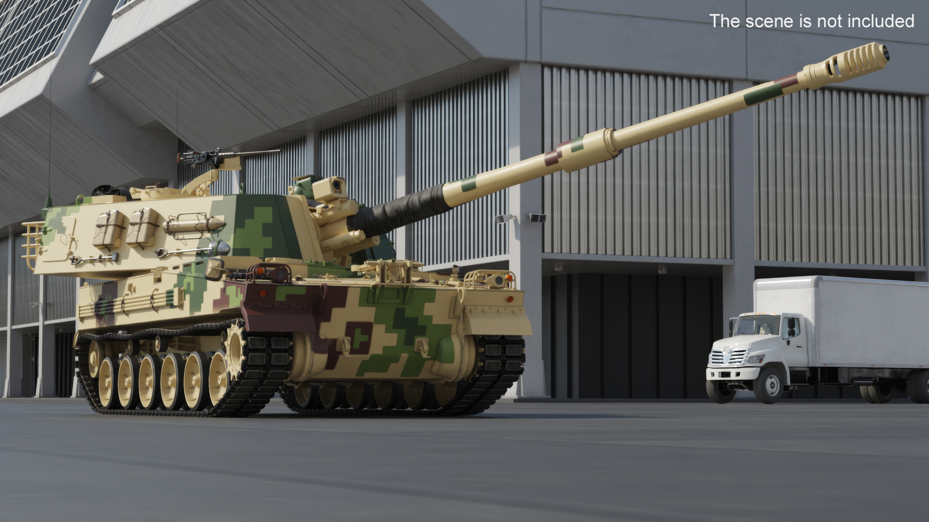 3D Self Propelled Howitzer K9 Thunder Rigged