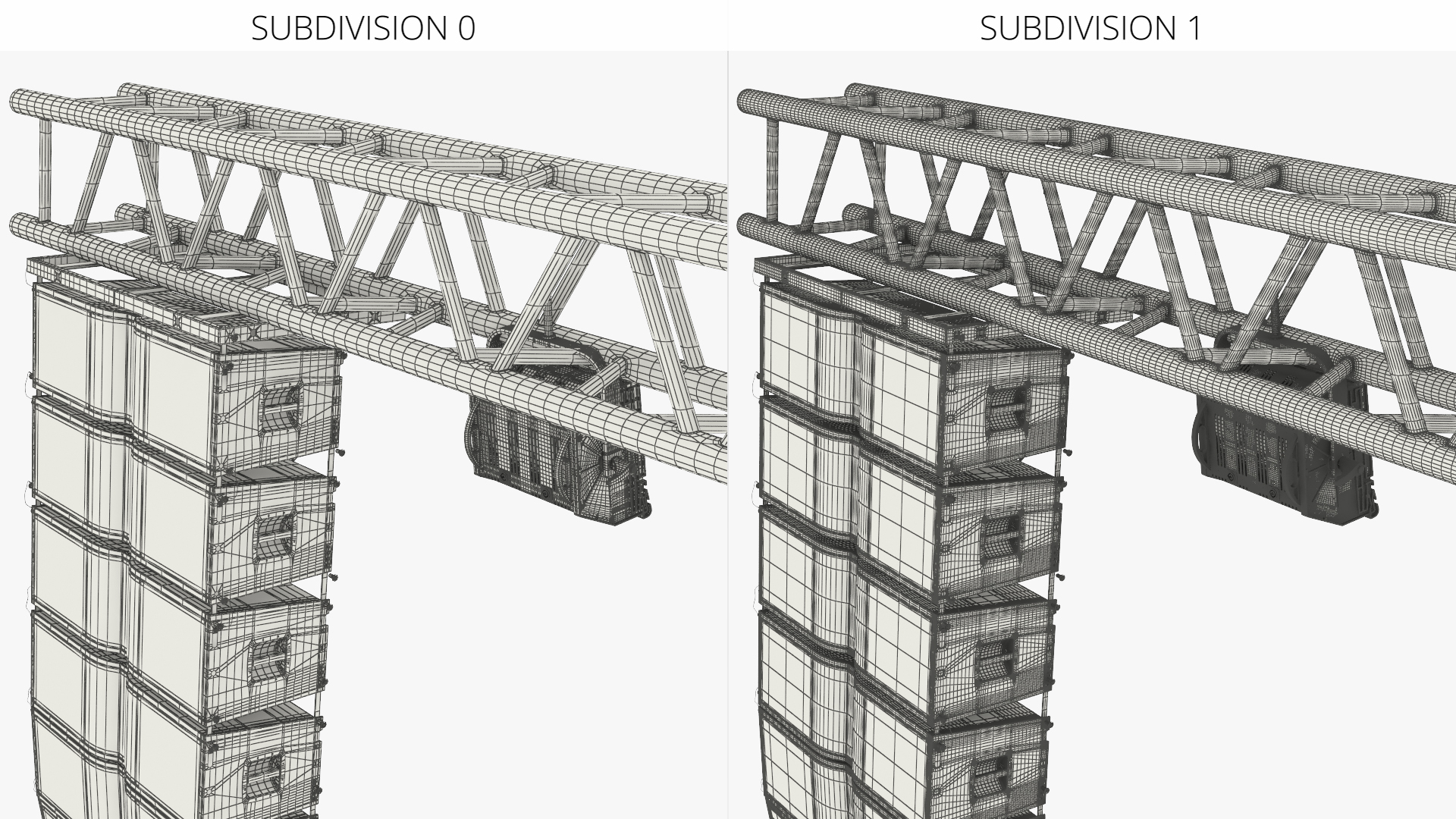 Event Truss Structure with Audio Line Arrays, view 4