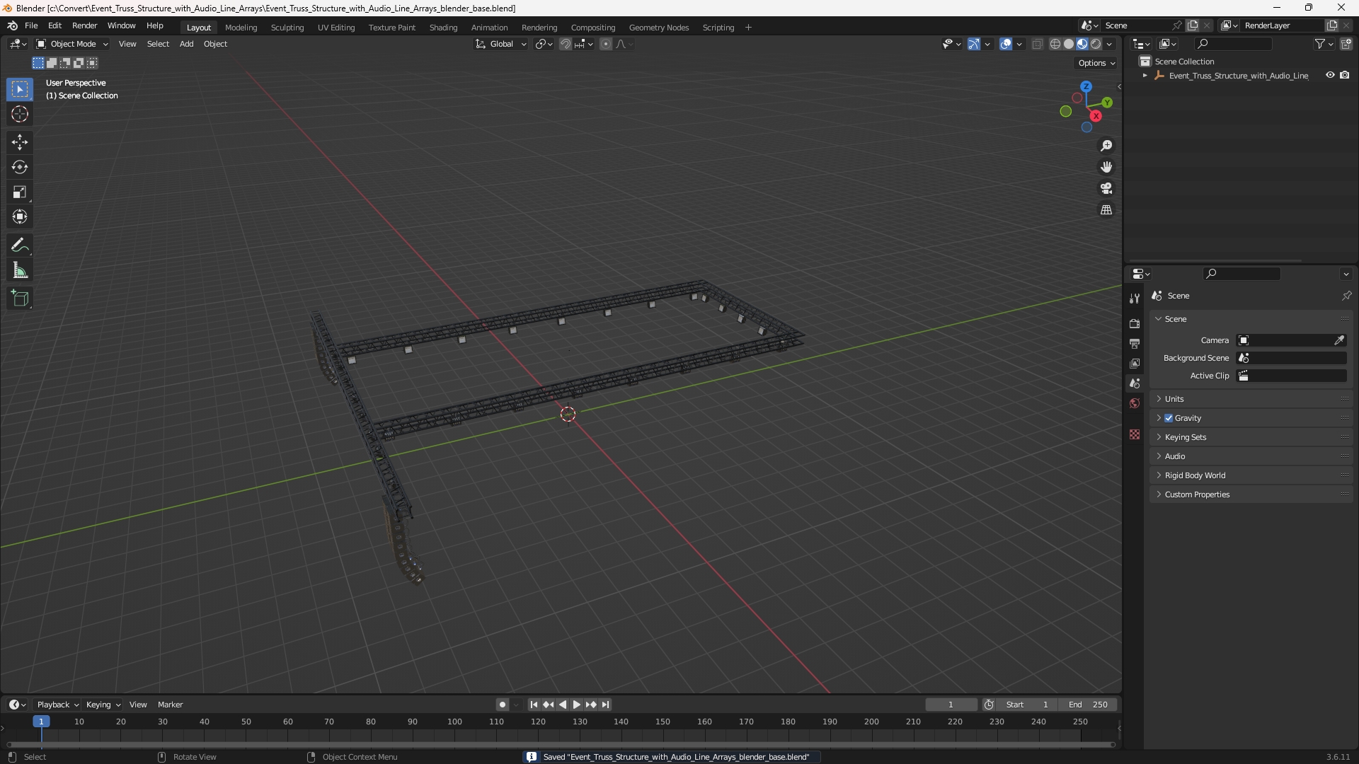 Event Truss Structure with Audio Line Arrays, view 9