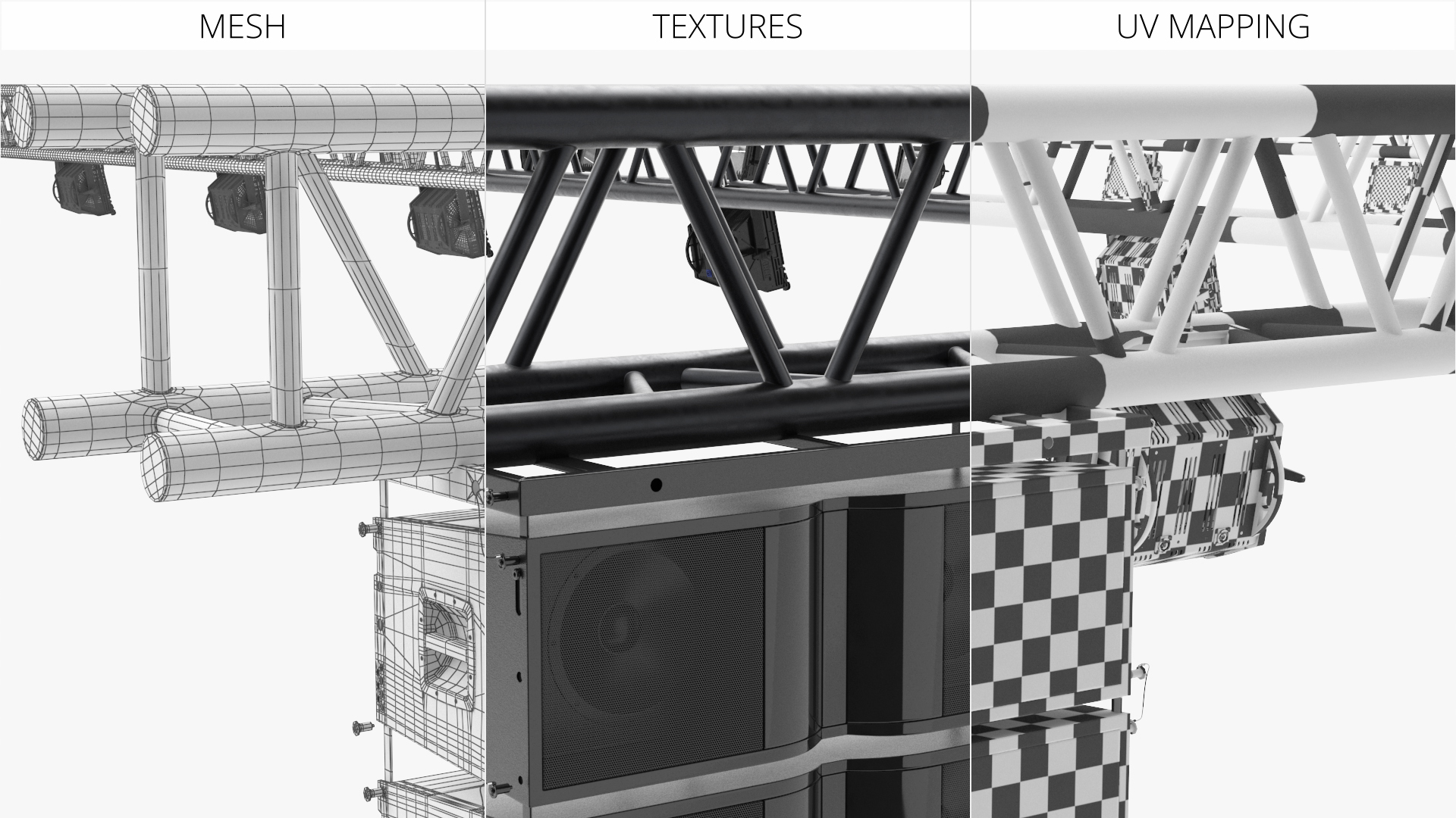 Event Truss Structure with Audio Line Arrays, view 3