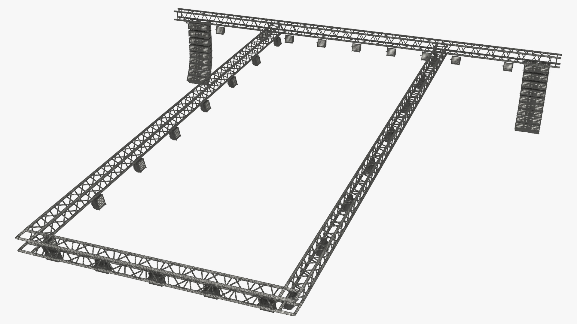 Event Truss Structure with Audio Line Arrays, view 6