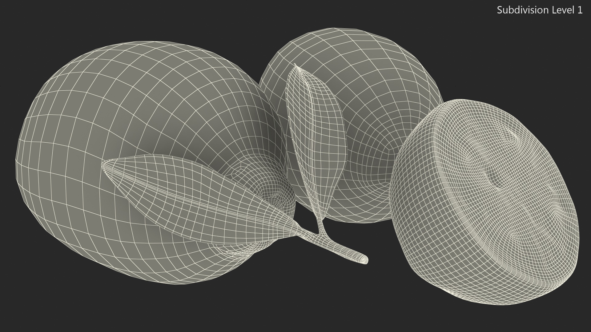 3D model Green Lemon Set