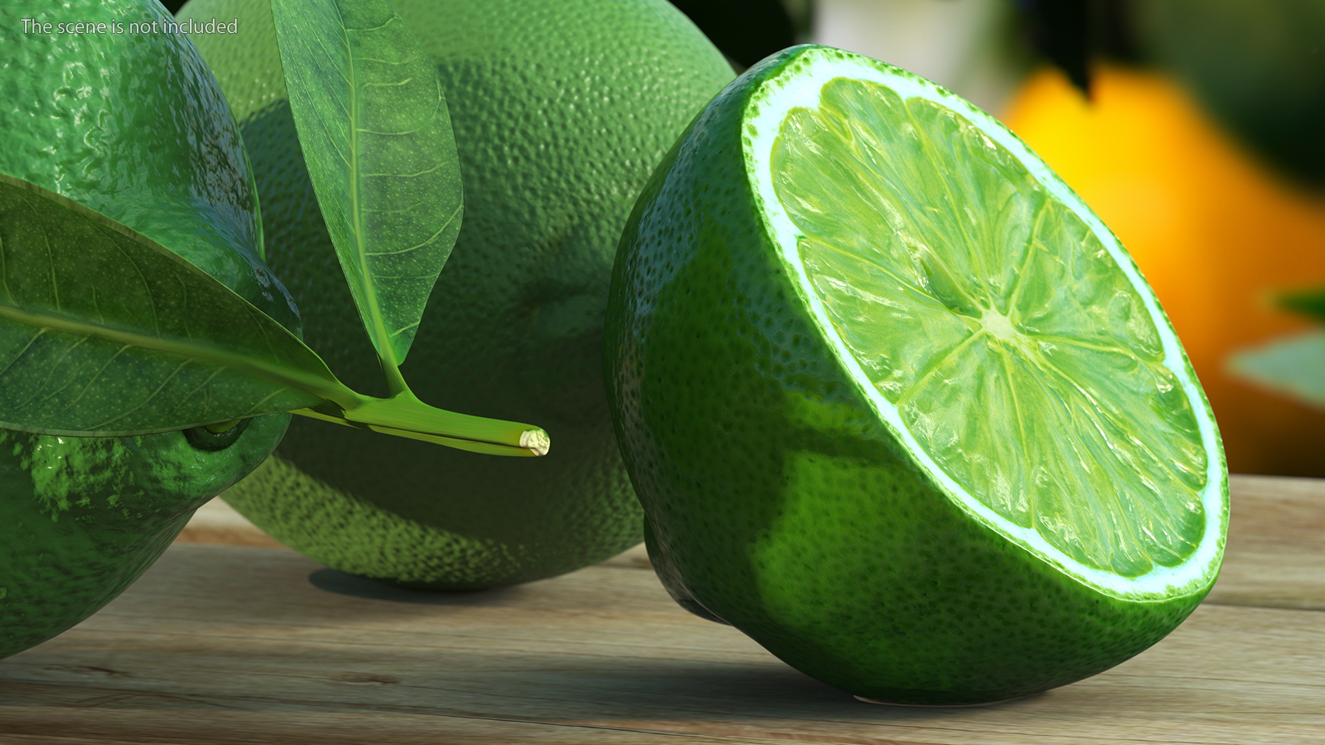 3D model Green Lemon Set