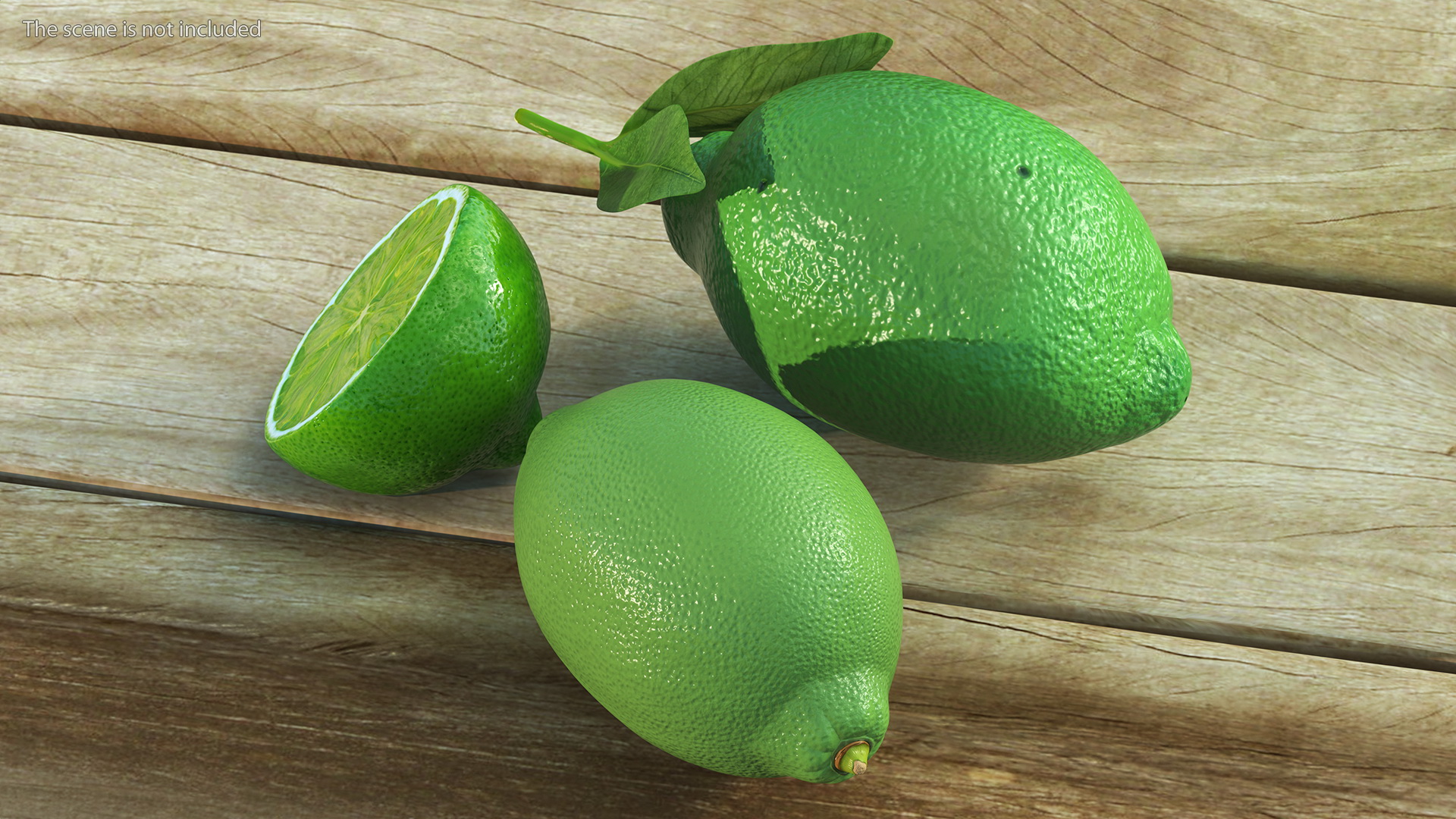 3D model Green Lemon Set