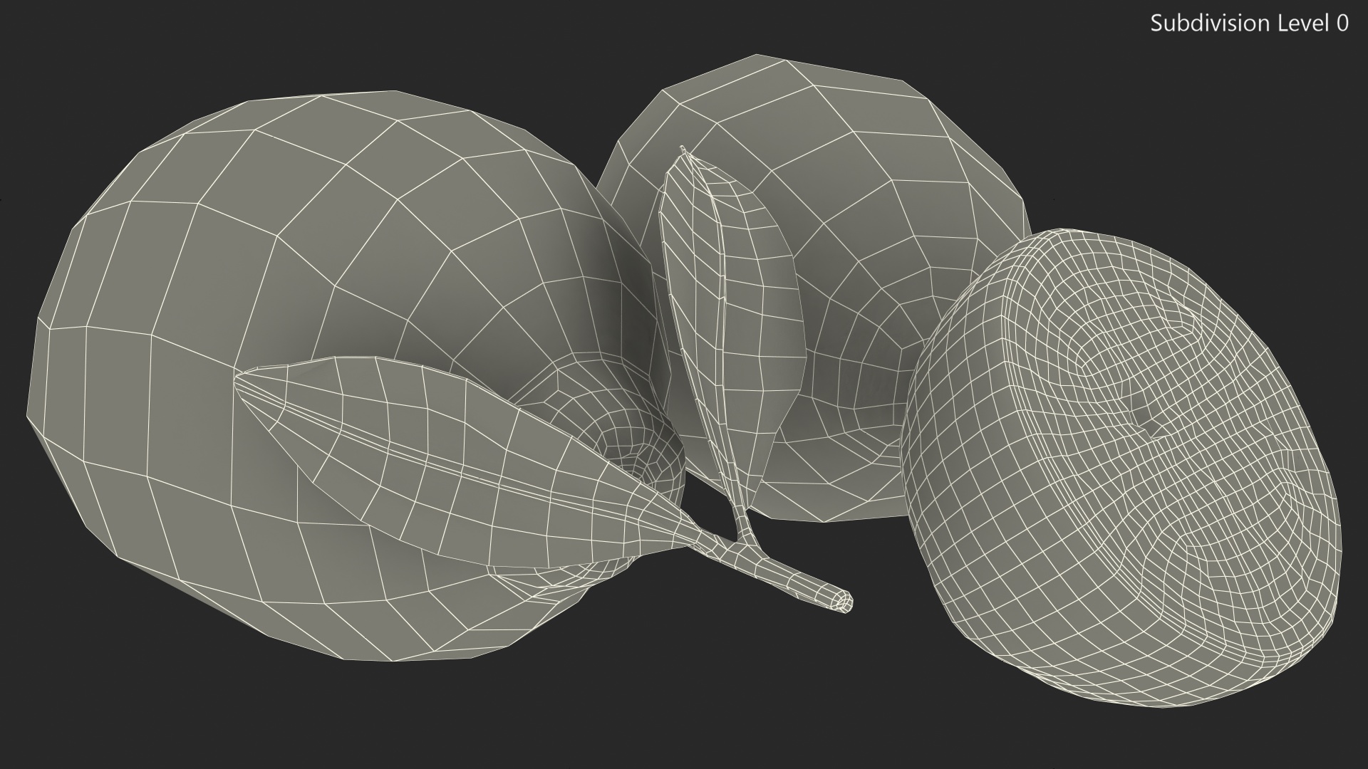 3D model Green Lemon Set