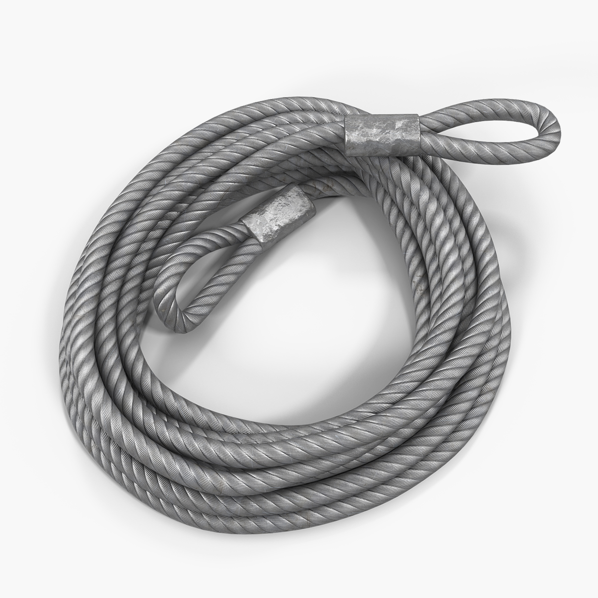 Tow Trailer Strap Cable 3D Model, view 3