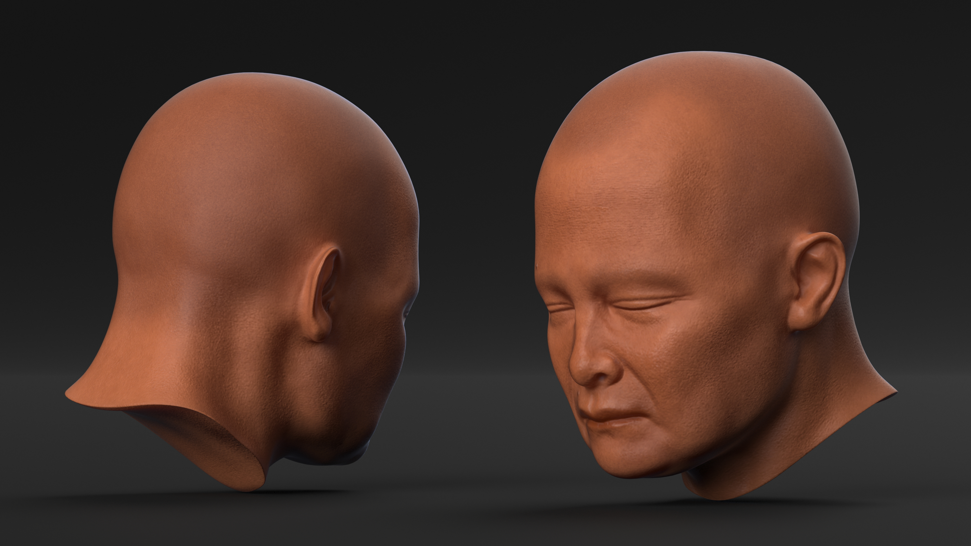 Monk Head 3D model