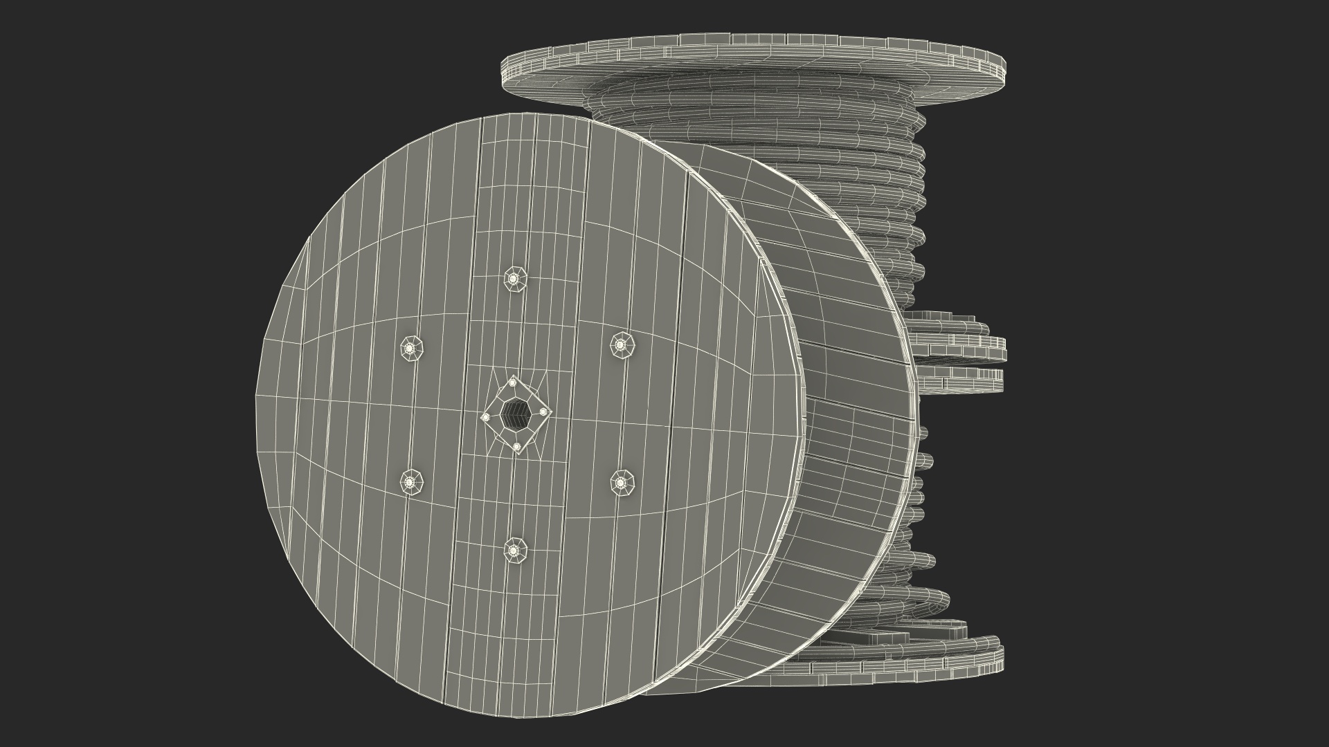 3D model Stack of Cable Reels
