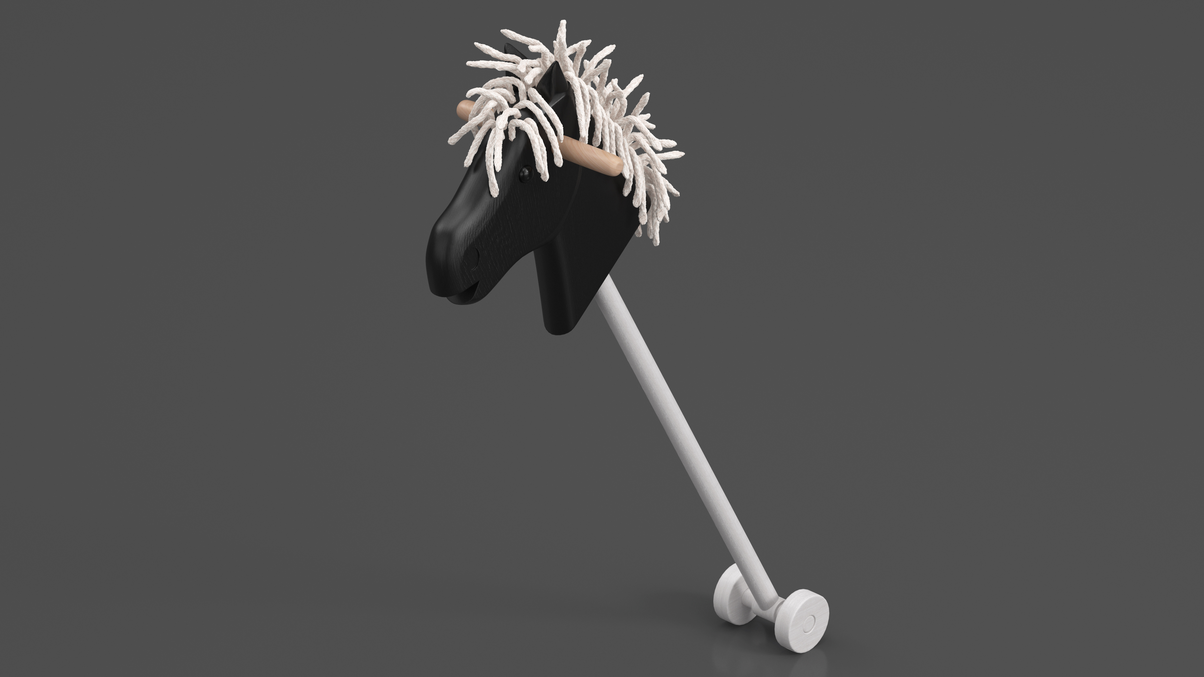 Hobby Horse Nursery Toy Black 3D model
