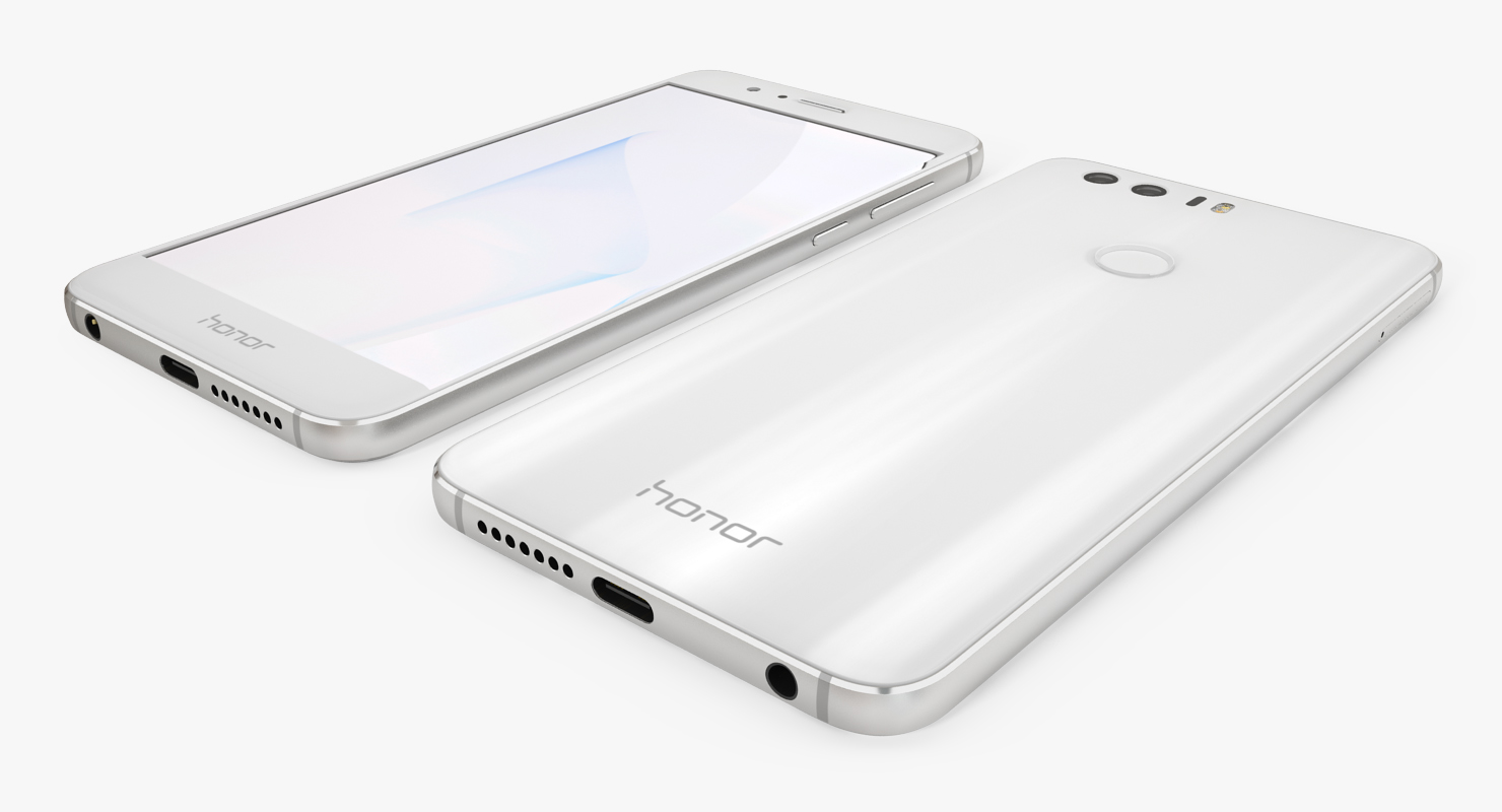 3D Huawei Honor 8 White Pearl