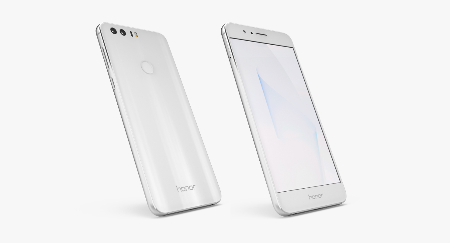 3D Huawei Honor 8 White Pearl