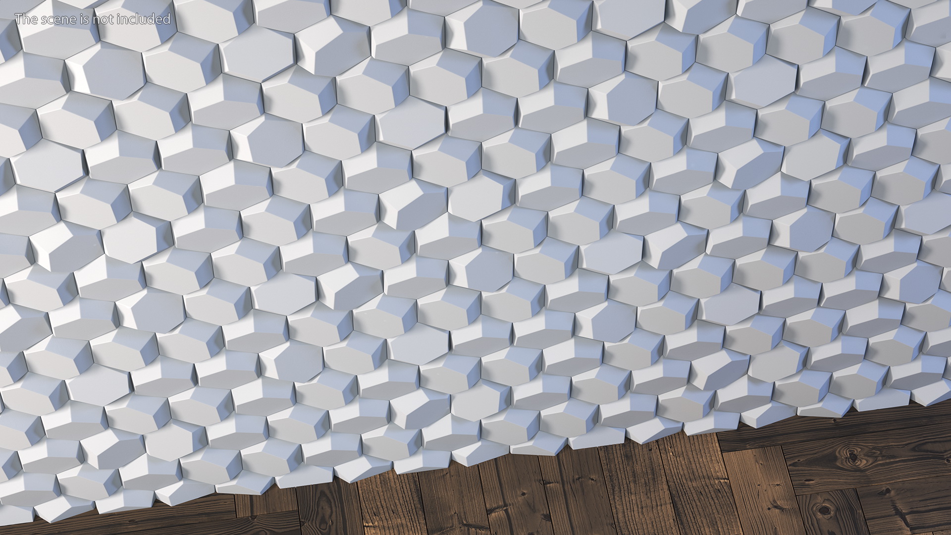 3D Wall Panel Octagon Ceramic 3D model