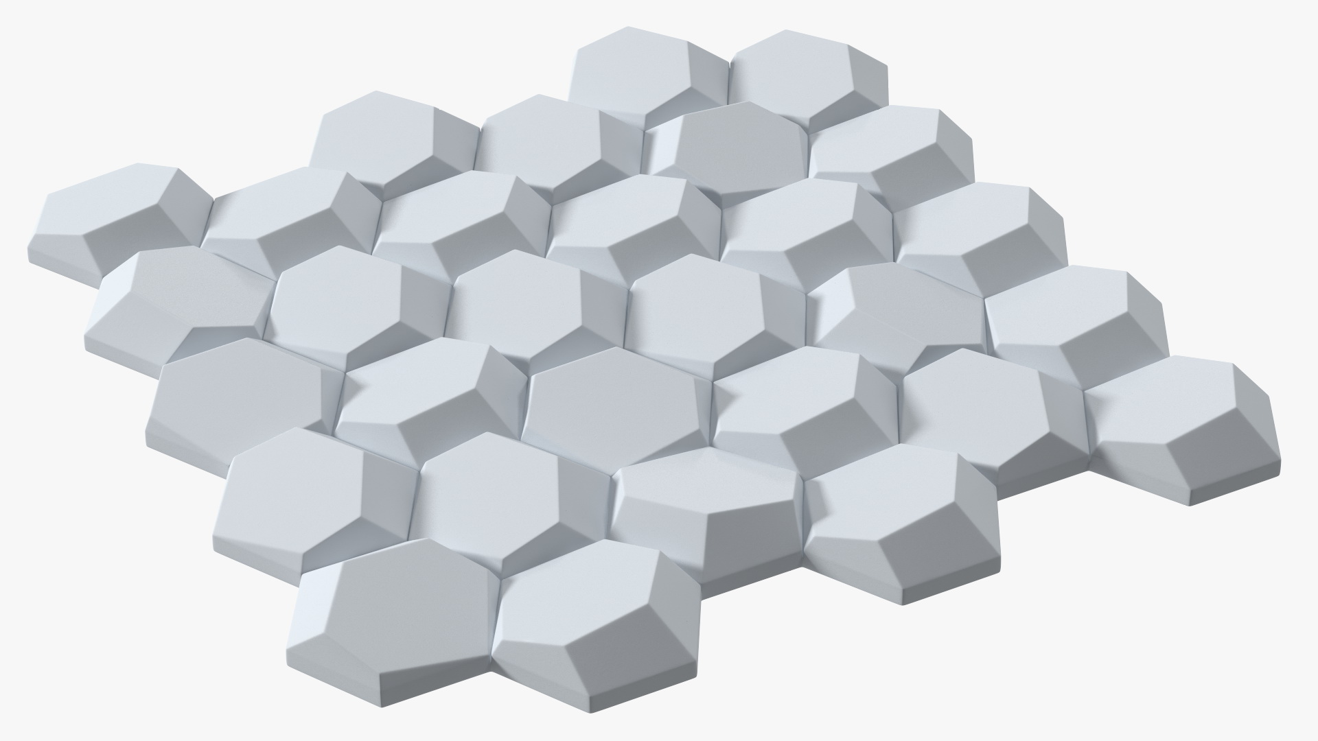 3D Wall Panel Octagon Ceramic 3D model