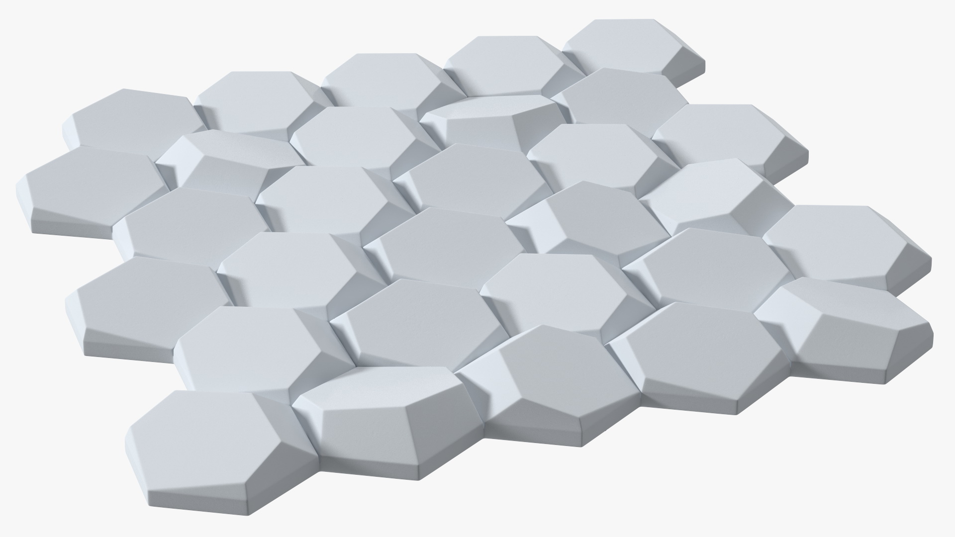 3D Wall Panel Octagon Ceramic 3D model