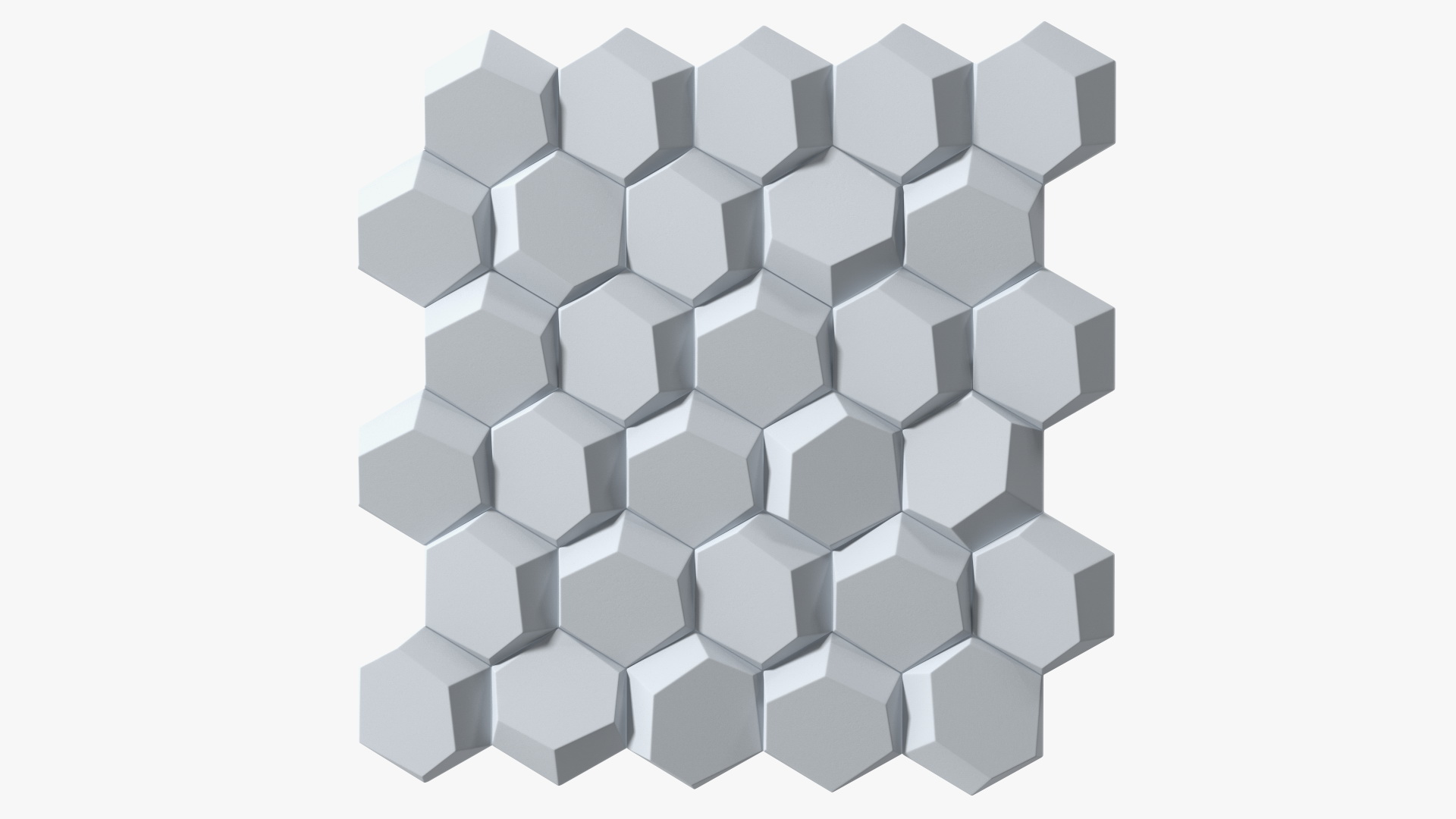 3D Wall Panel Octagon Ceramic 3D model