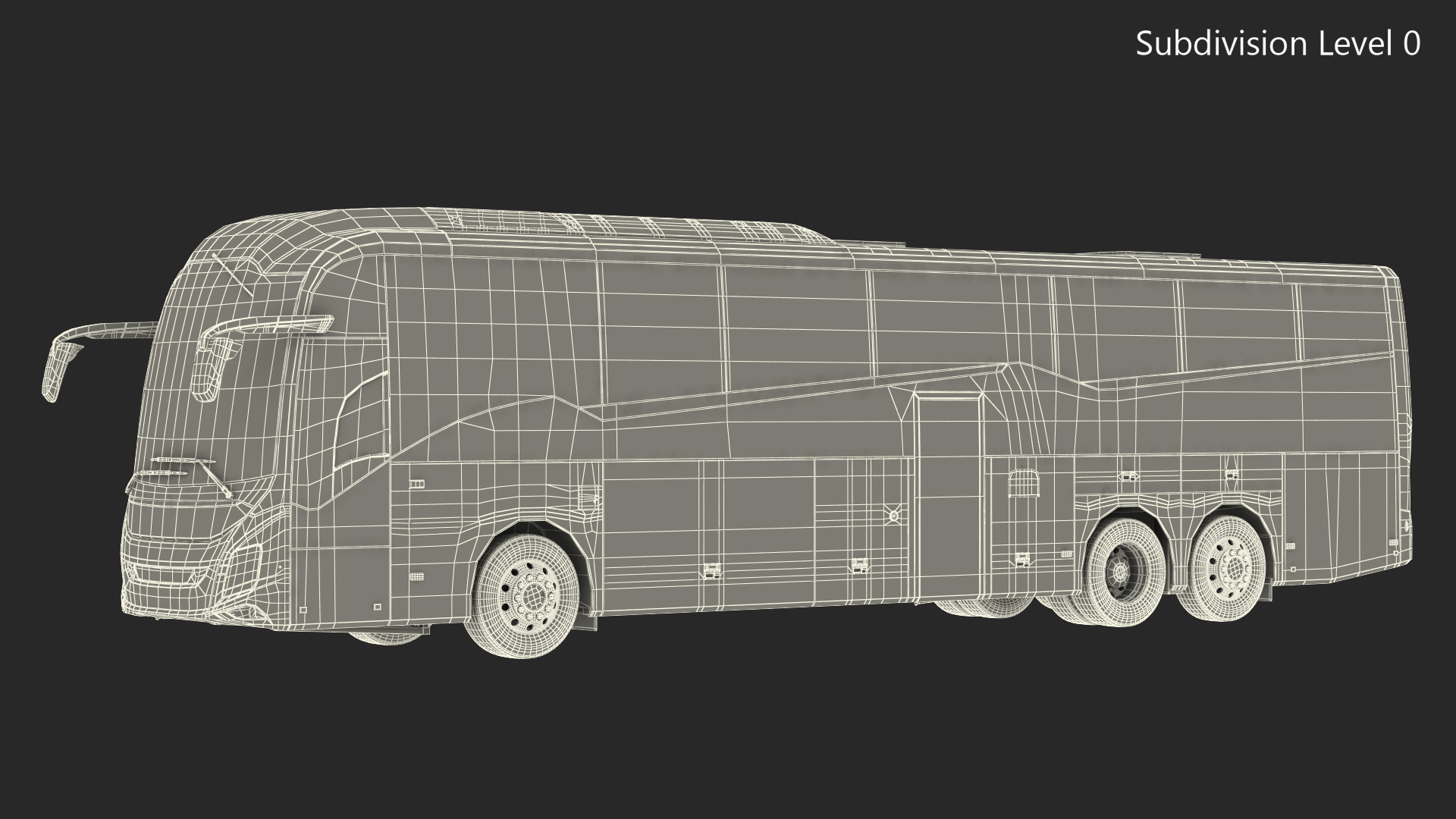 3D Luxury Coach Tour Bus