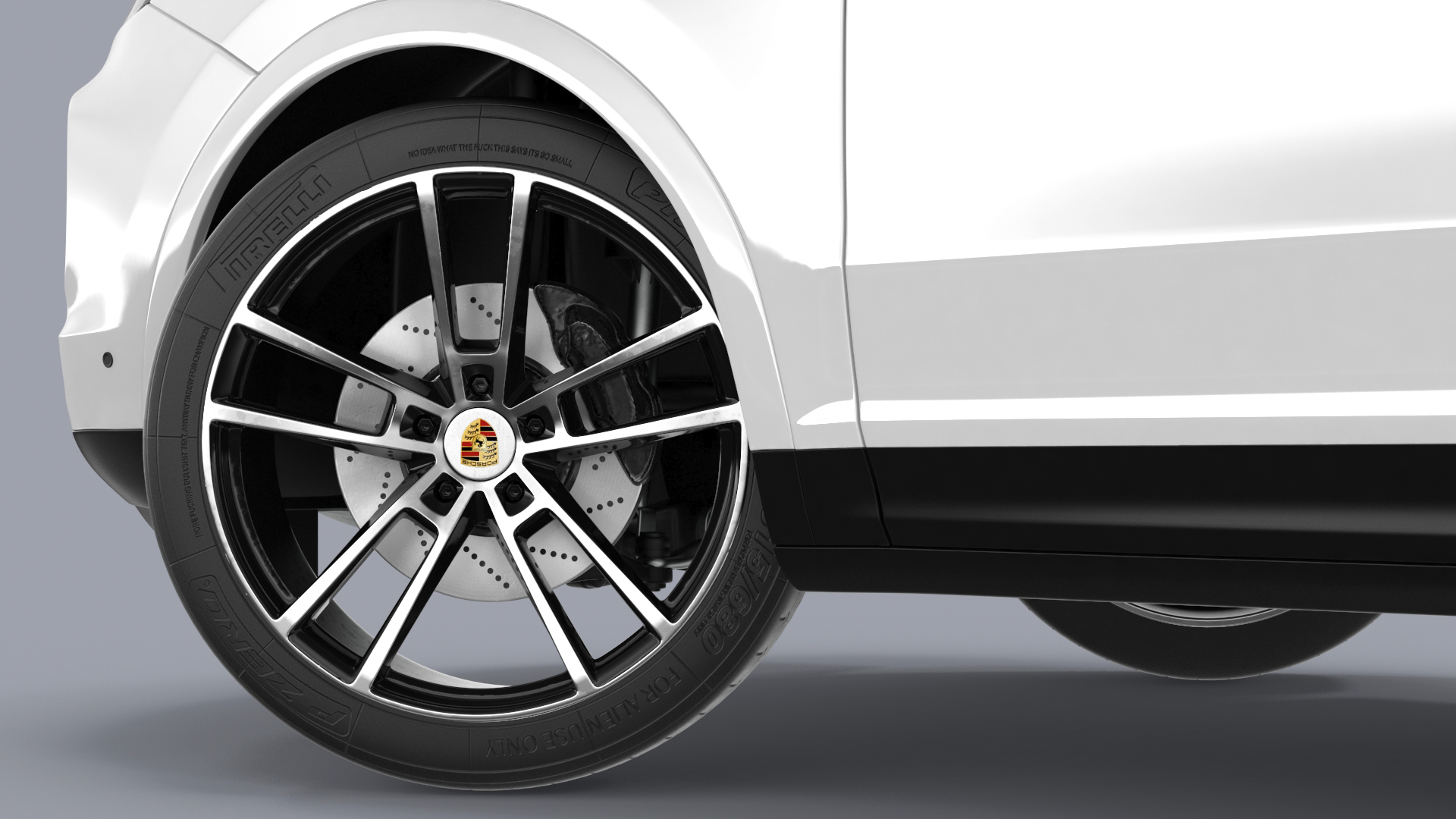 3D Porsche Cayenne 2024 Luxury SUV White Rigged for Cinema 4D model