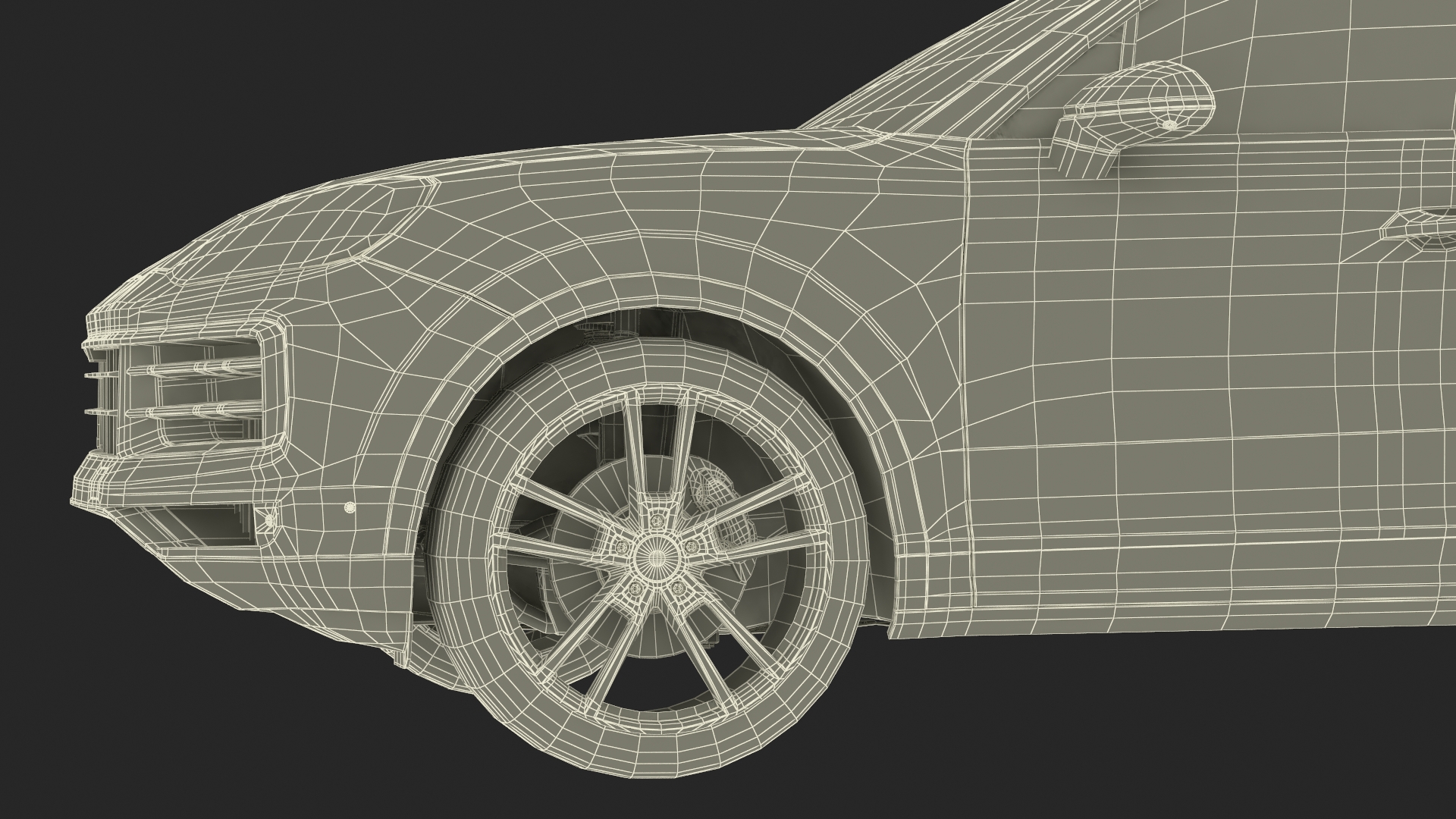 3D Porsche Cayenne 2024 Luxury SUV White Rigged for Cinema 4D model