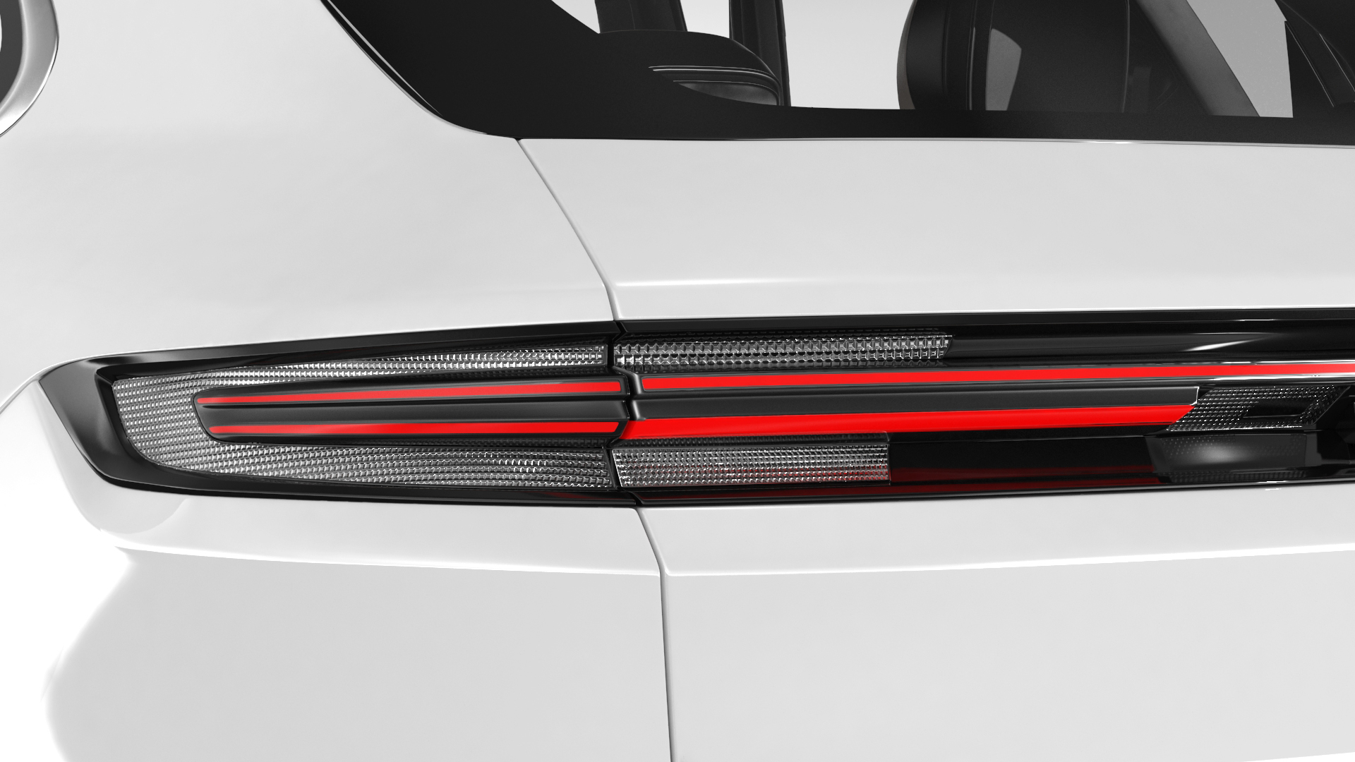 3D Porsche Cayenne 2024 Luxury SUV White Rigged for Cinema 4D model