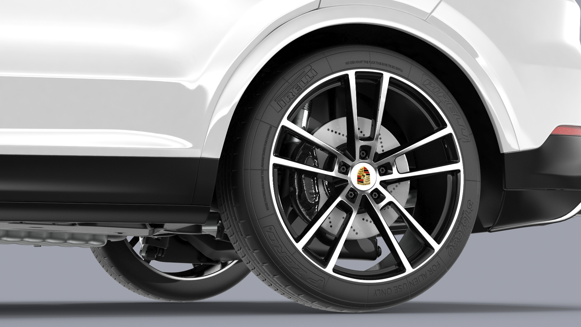 3D Porsche Cayenne 2024 Luxury SUV White Rigged for Cinema 4D model