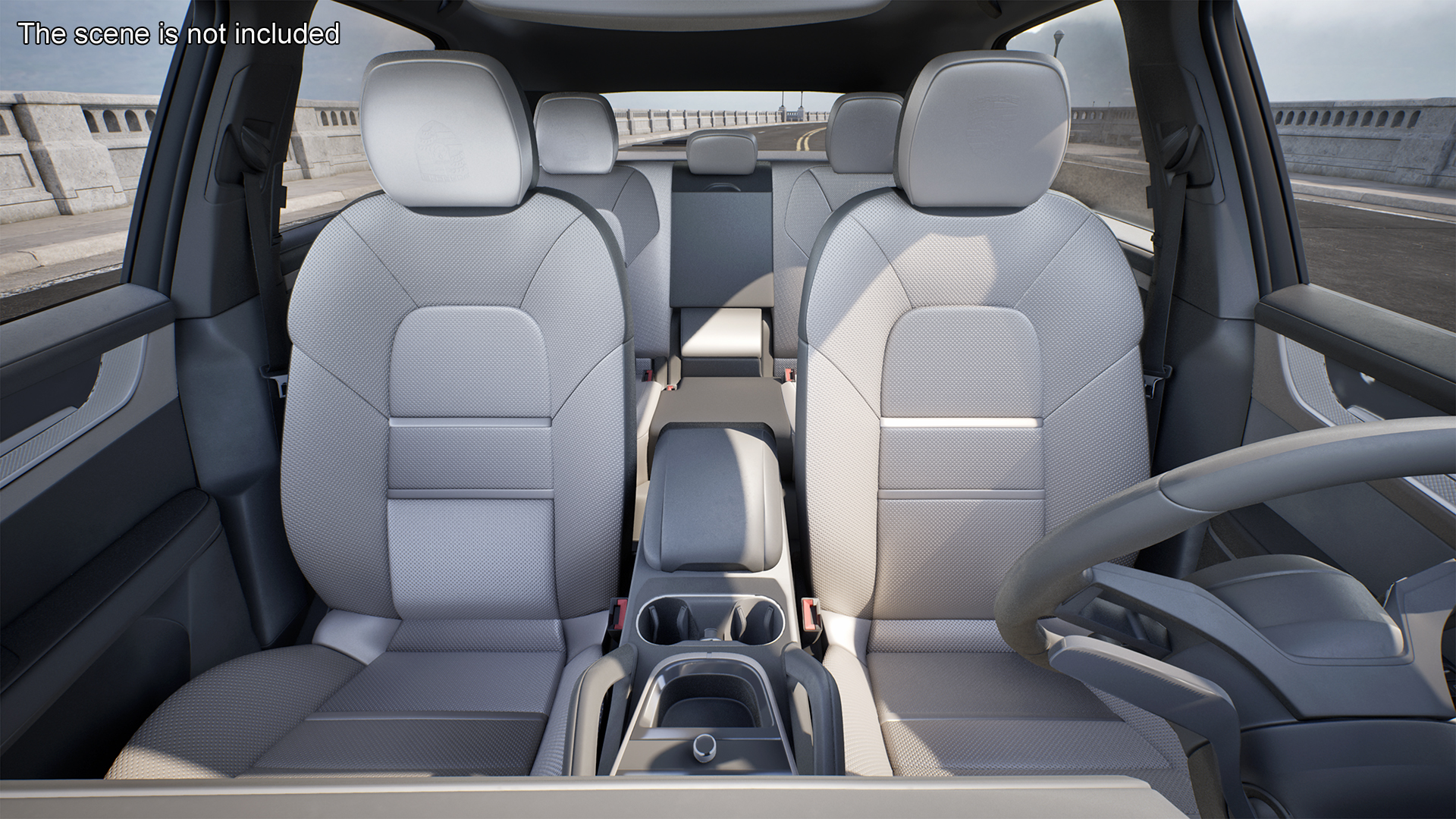 3D Porsche Cayenne 2024 Luxury SUV White Rigged for Cinema 4D model