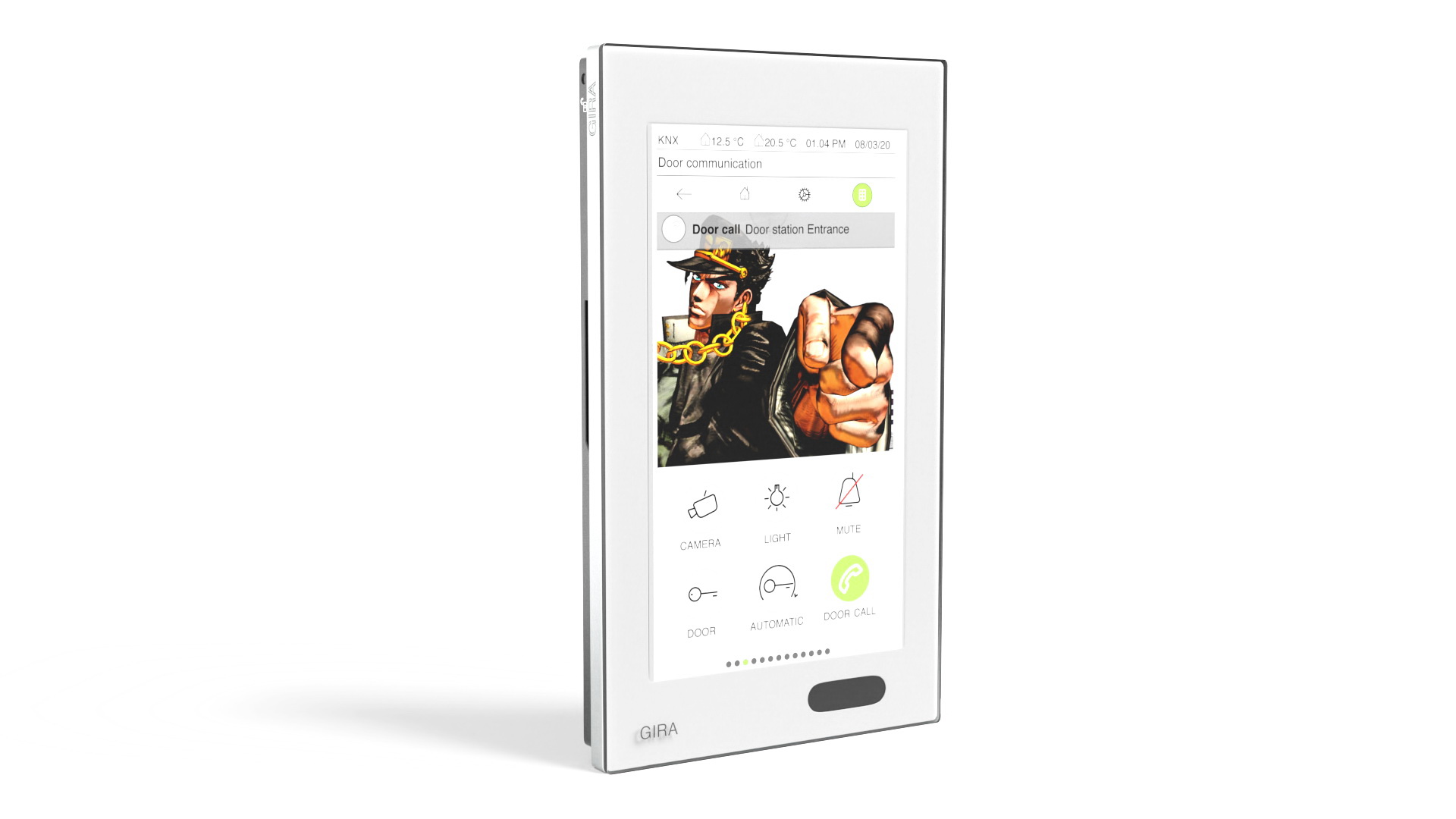 KNX Room Control Unit White 3D