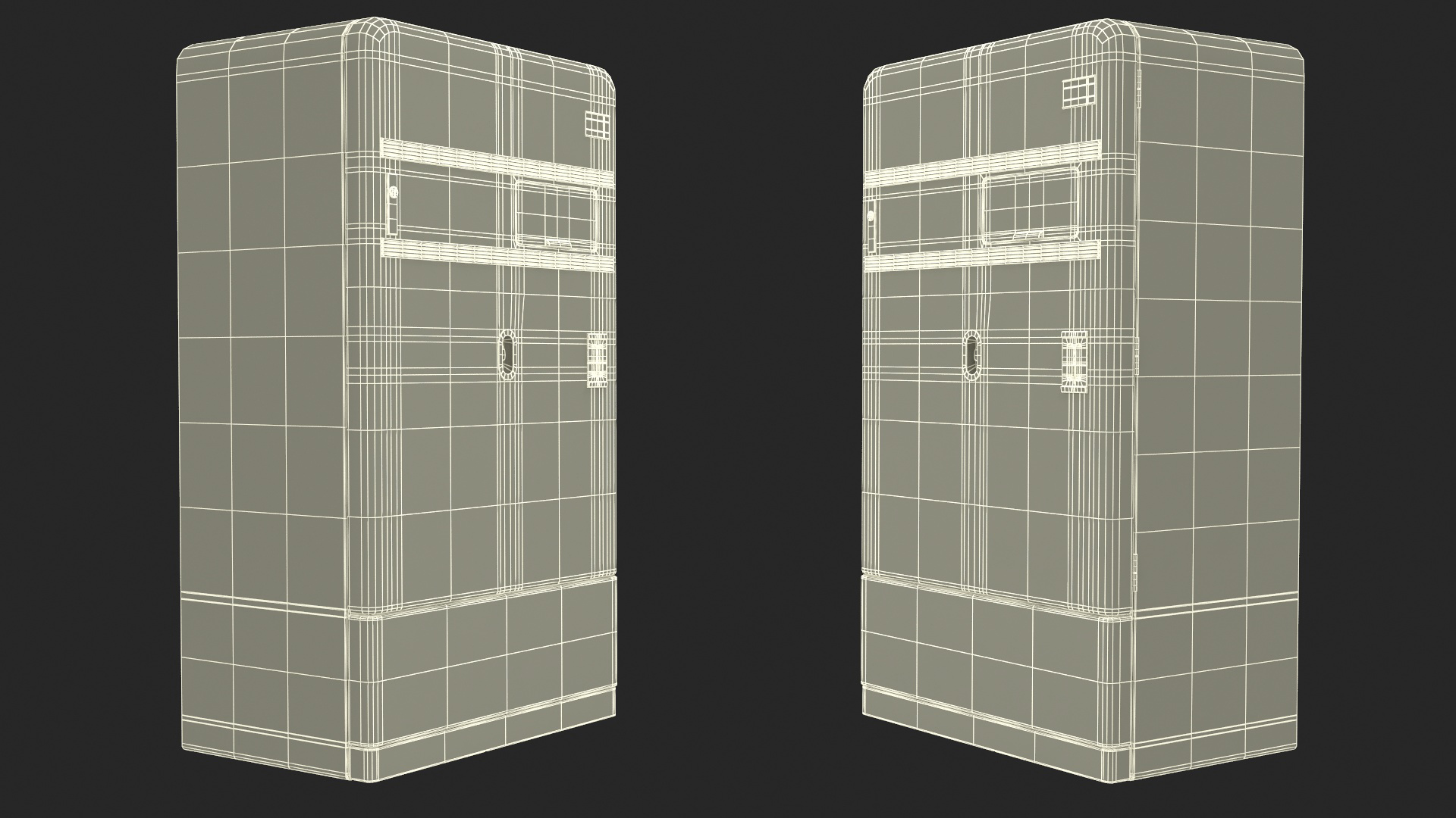 3D Retro Drinks Vending Machine model