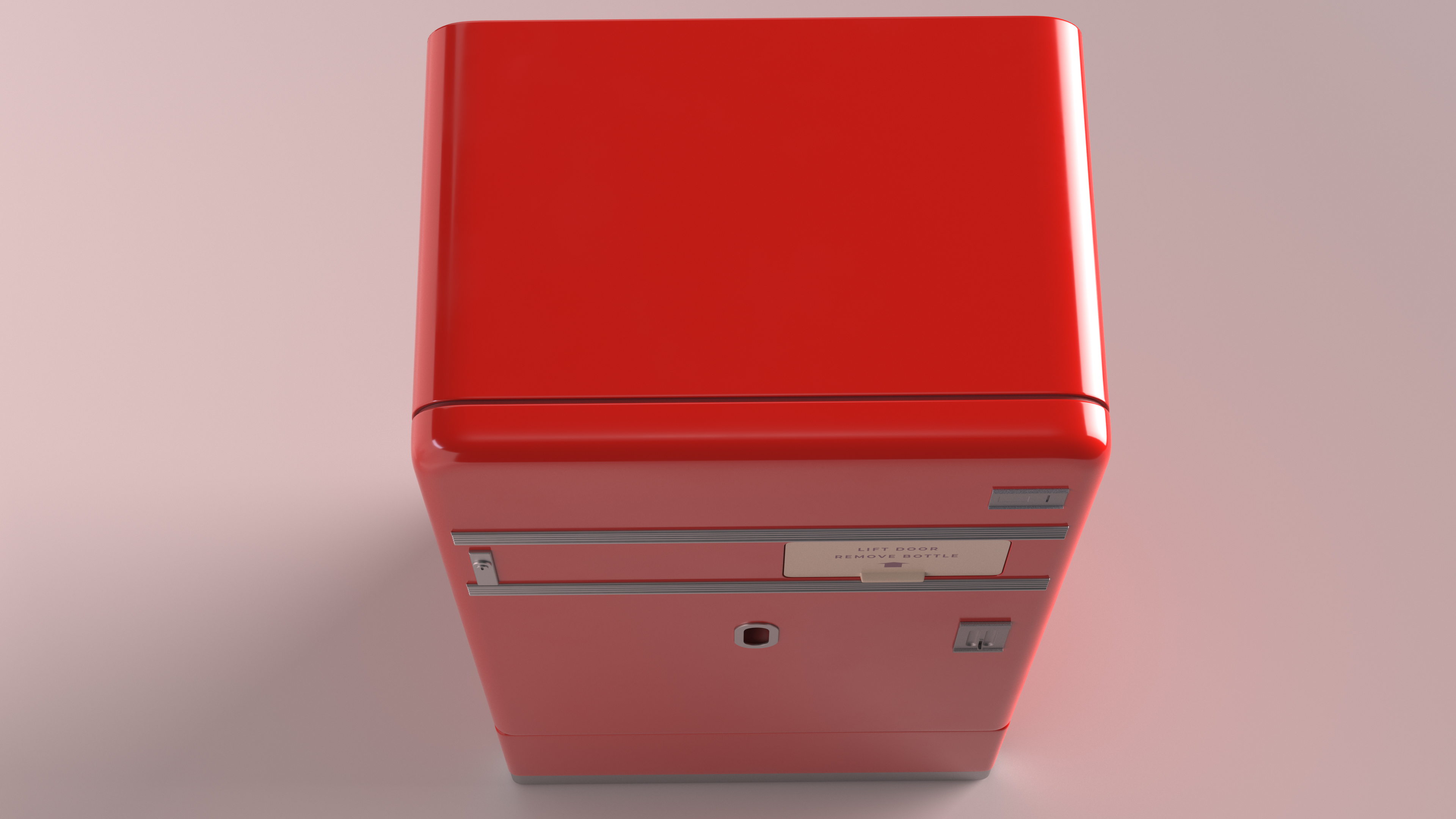 3D Retro Drinks Vending Machine model