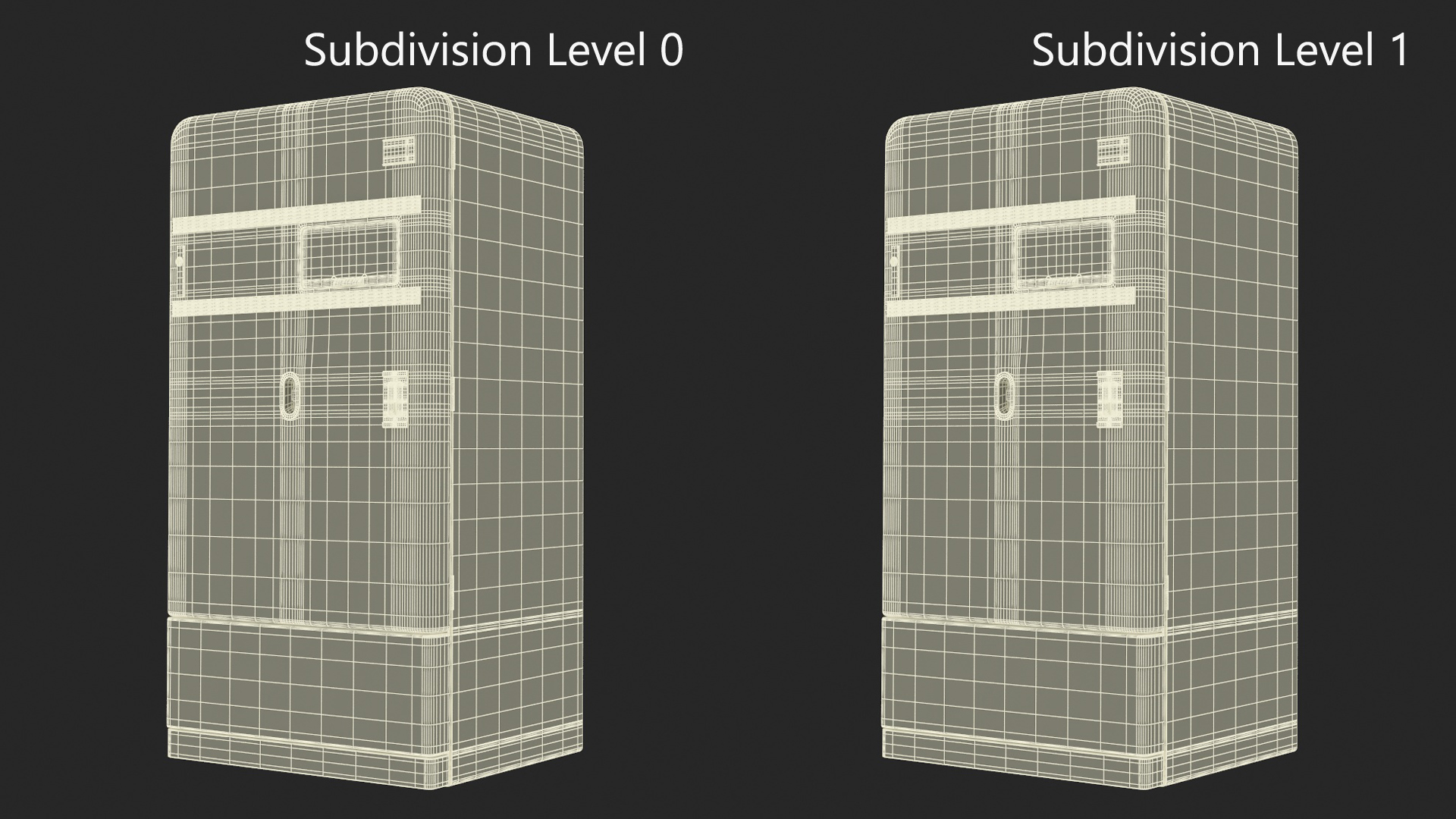 3D Retro Drinks Vending Machine model