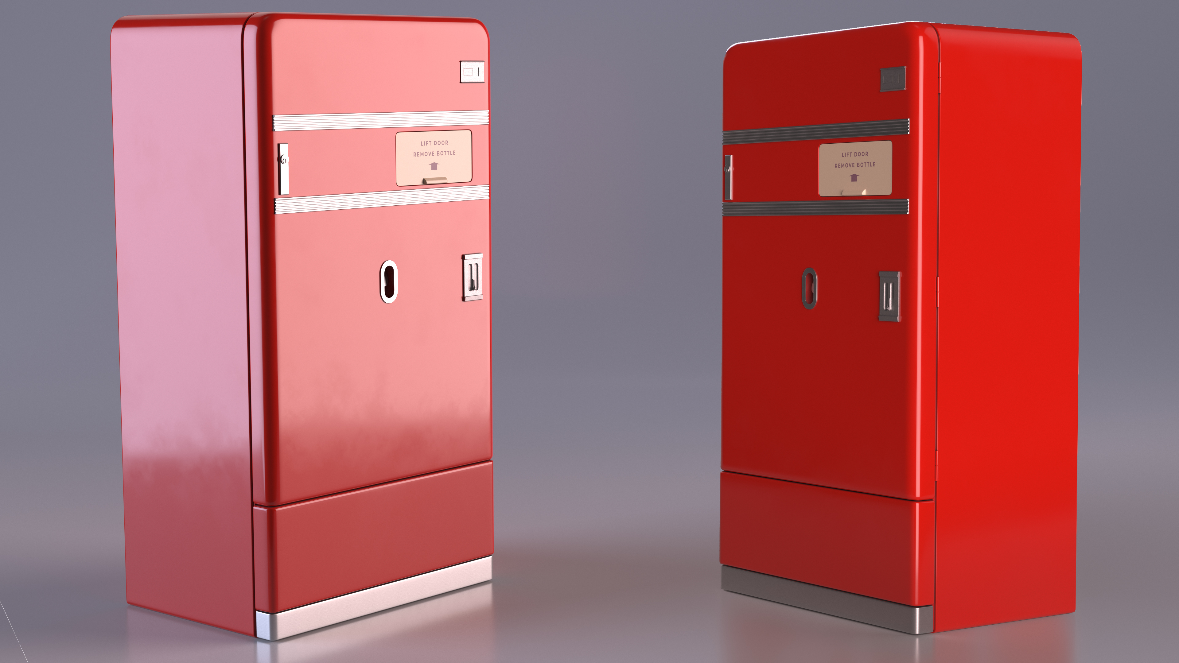 3D Retro Drinks Vending Machine model