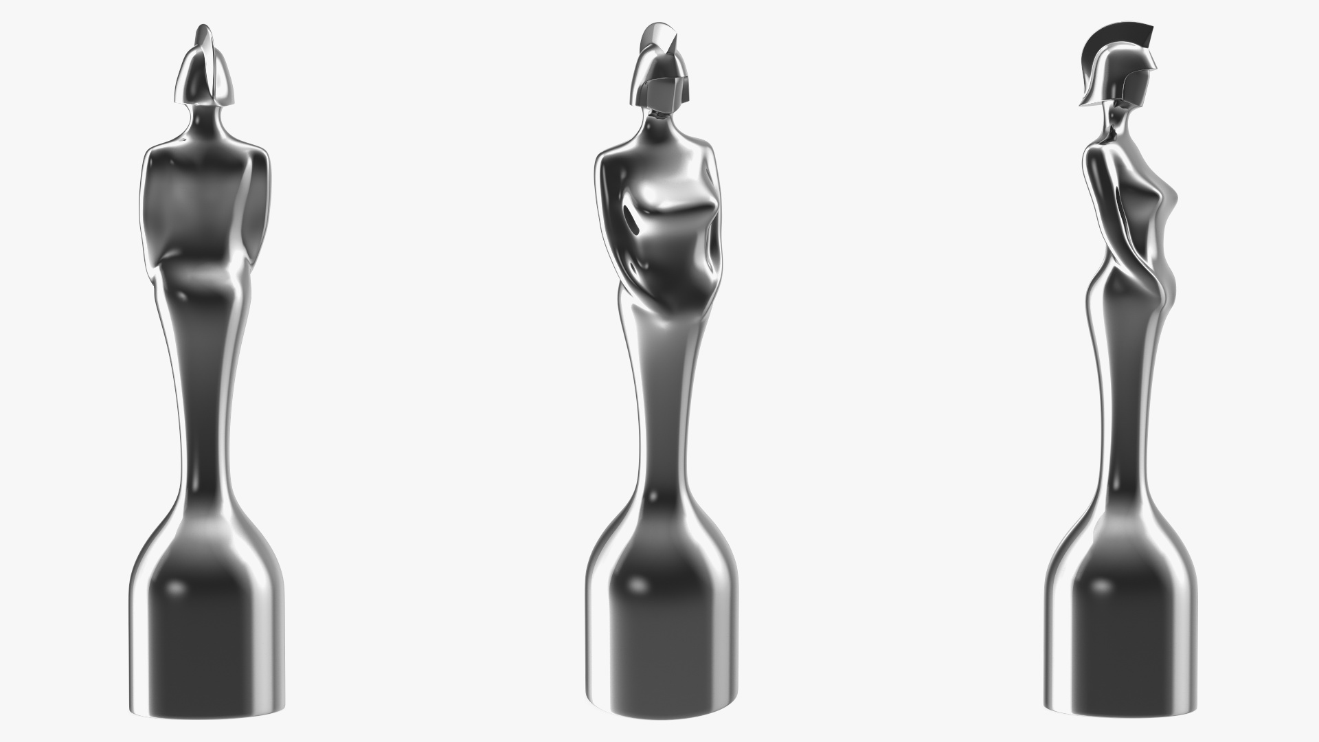 BRIT Award Trophy Glossy 3D model