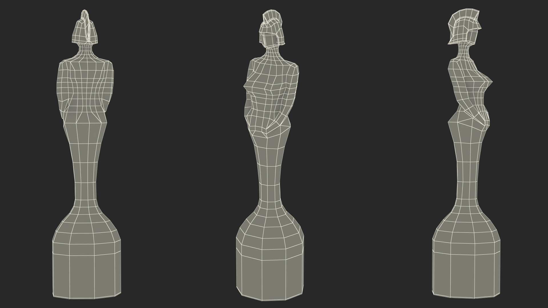 BRIT Award Trophy Glossy 3D model