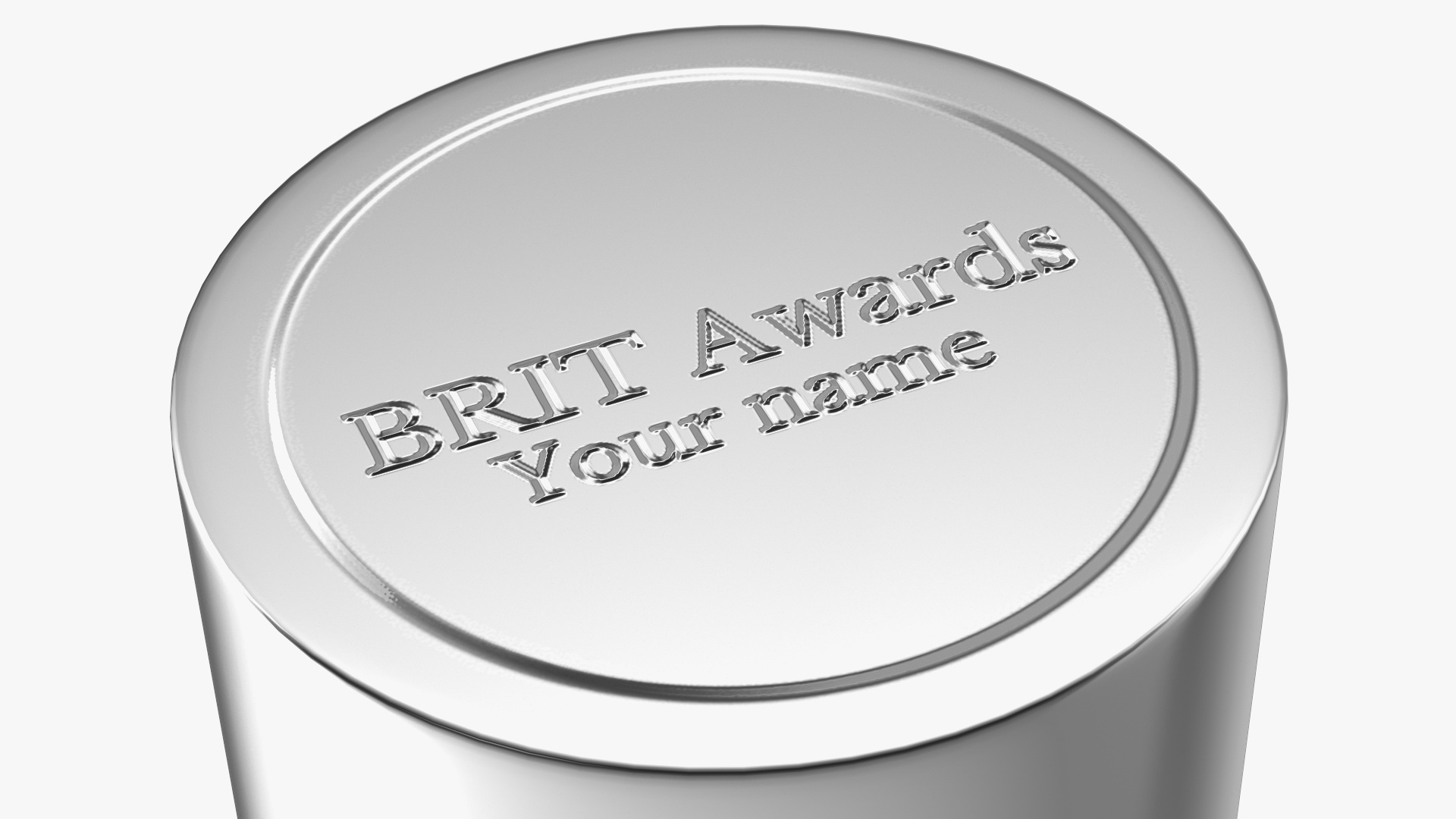 BRIT Award Trophy Glossy 3D model