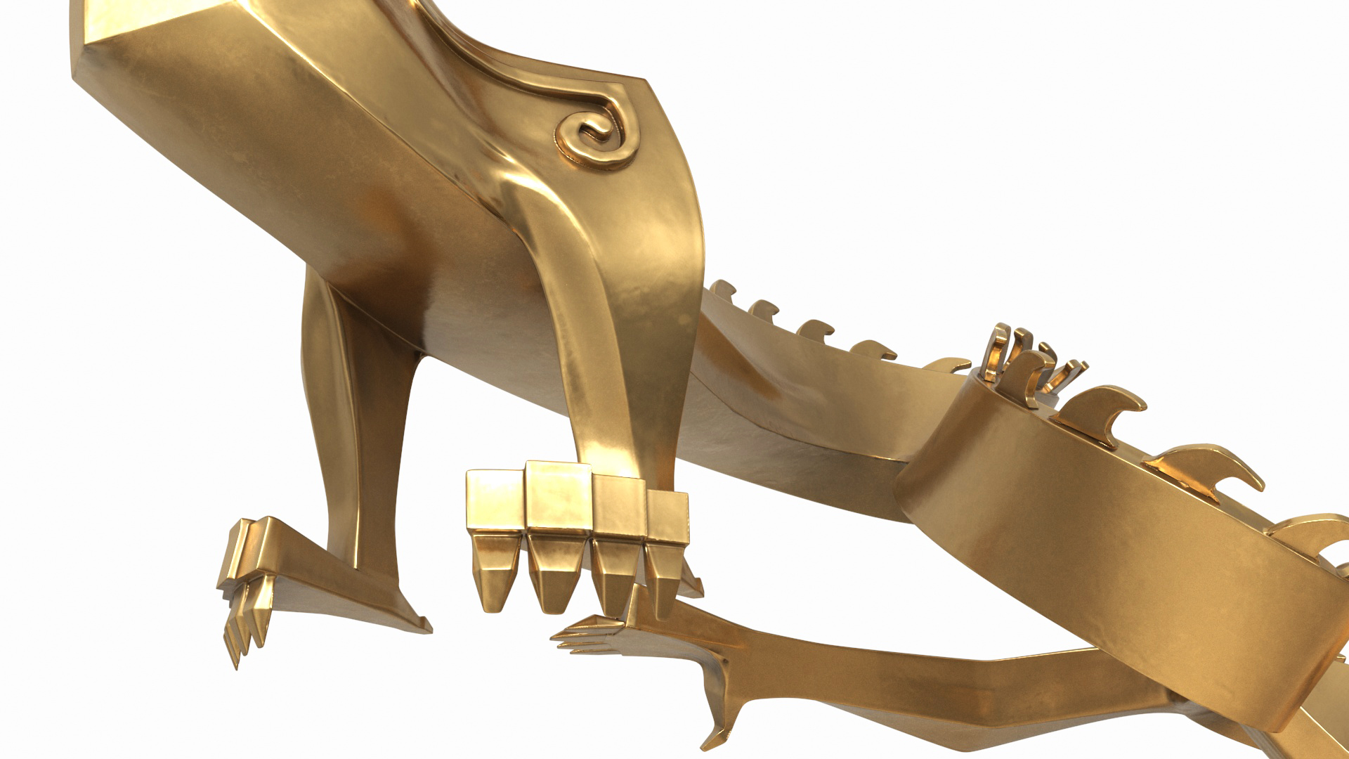 3D Chinese Dragon Statue
